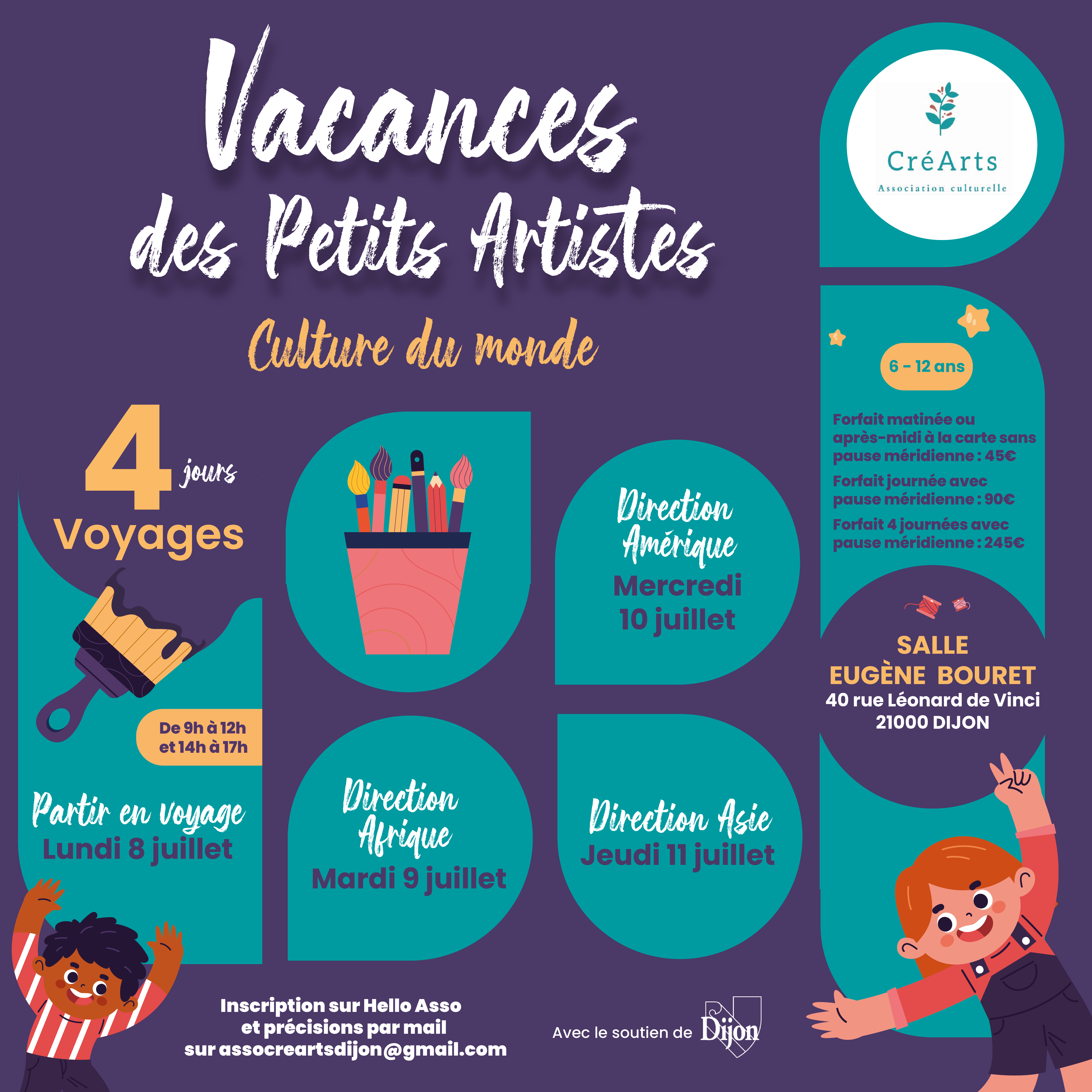 AFFICHE STAGES CREATIFS 1080X1080