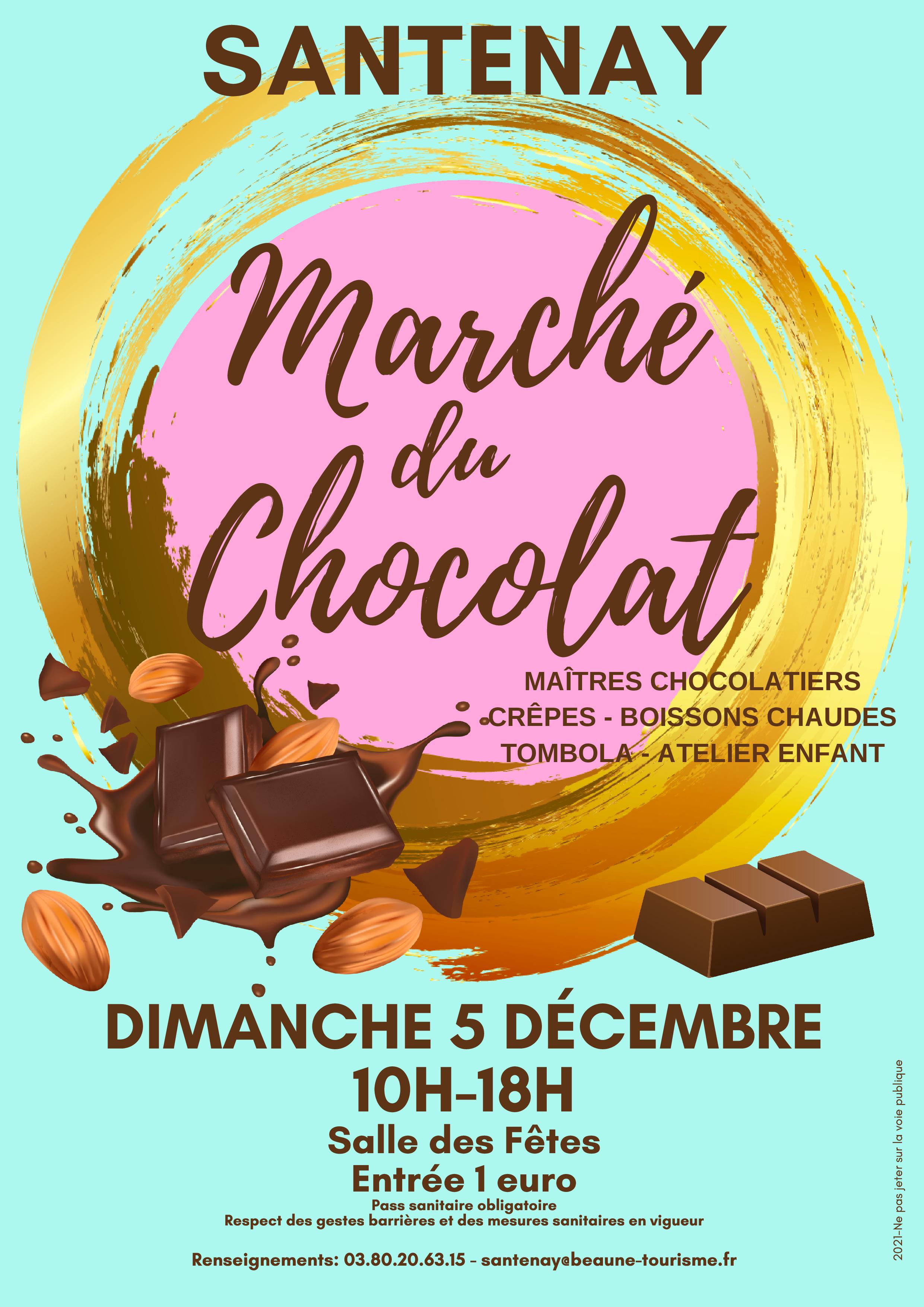 AFFICHE Santenay Marché du Chocolat 2021 05.12.21
