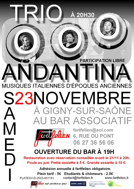 AFFICHE Trio Andantina.