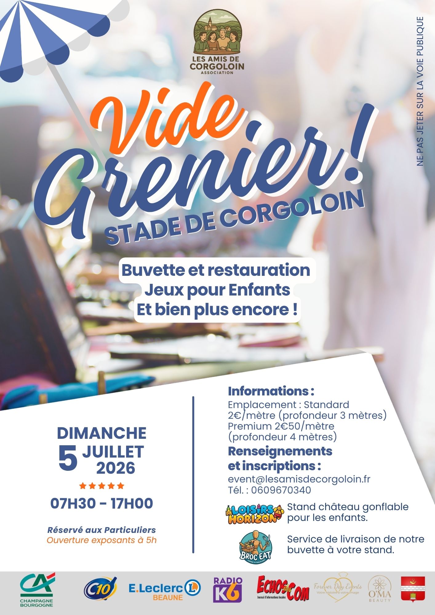VIDE GRENIER DE CORGOLOIN