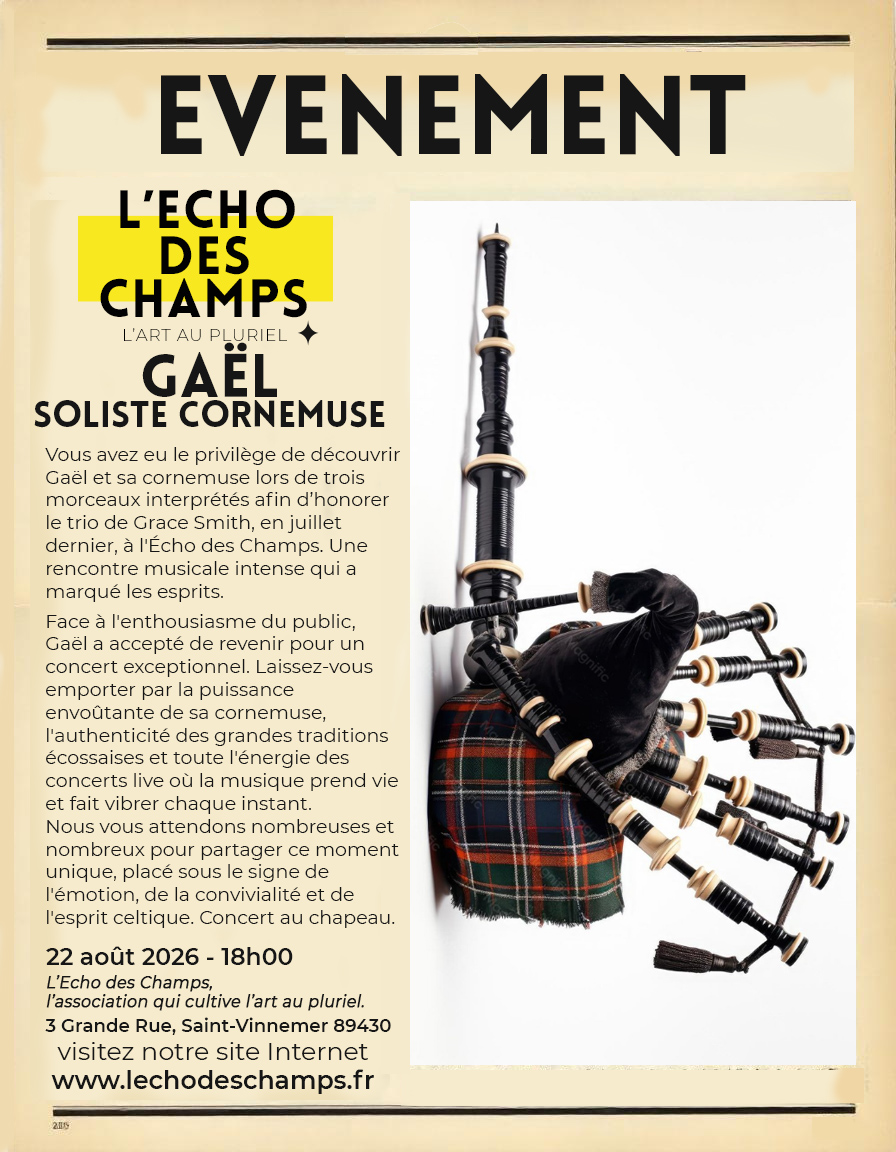 Concert Gaël soliste cornemuse