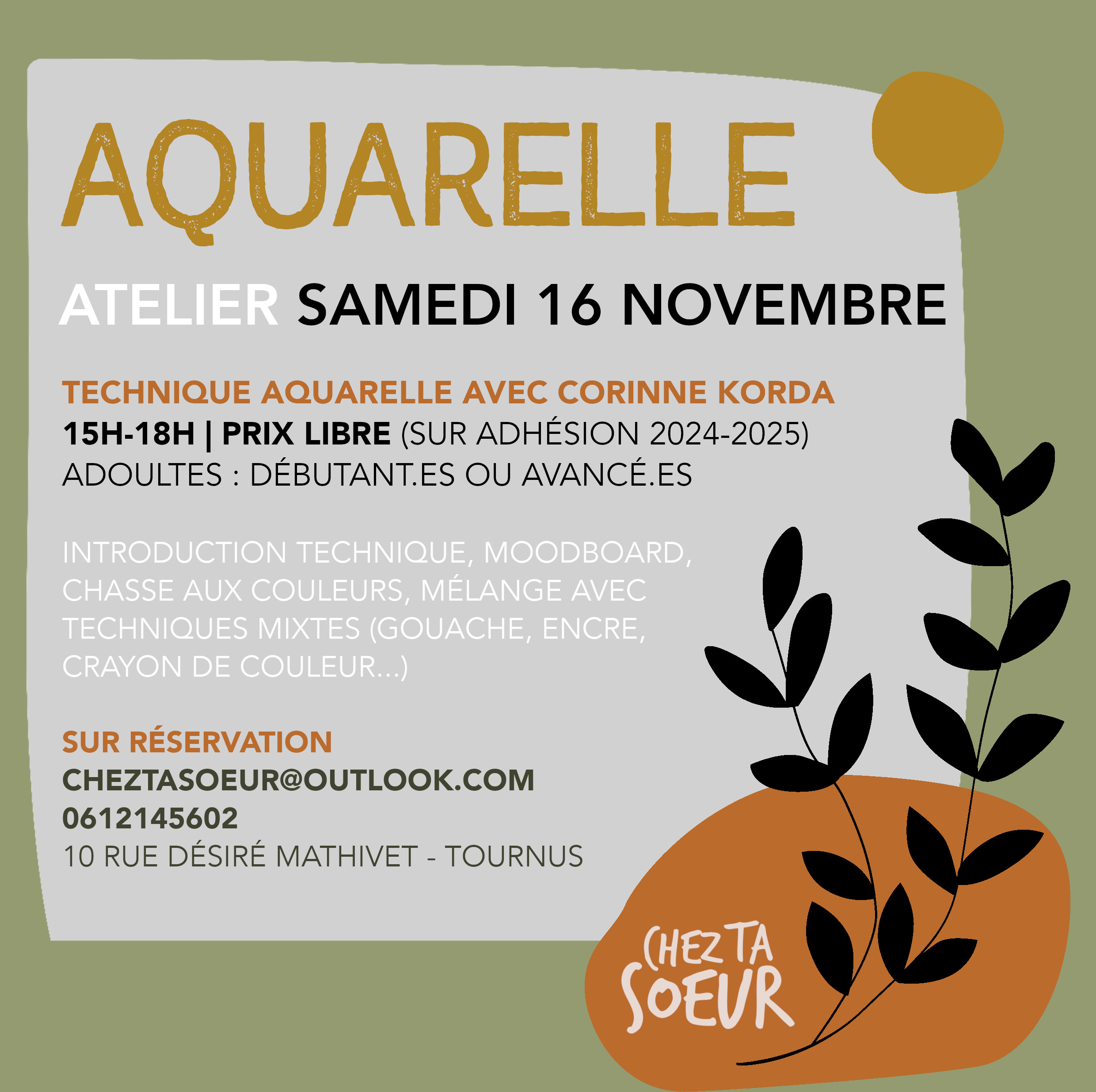 Atelier aquarelle