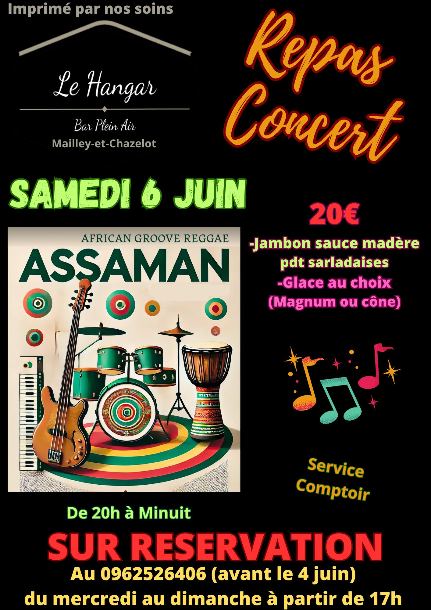 Repas Concert — visuel événement