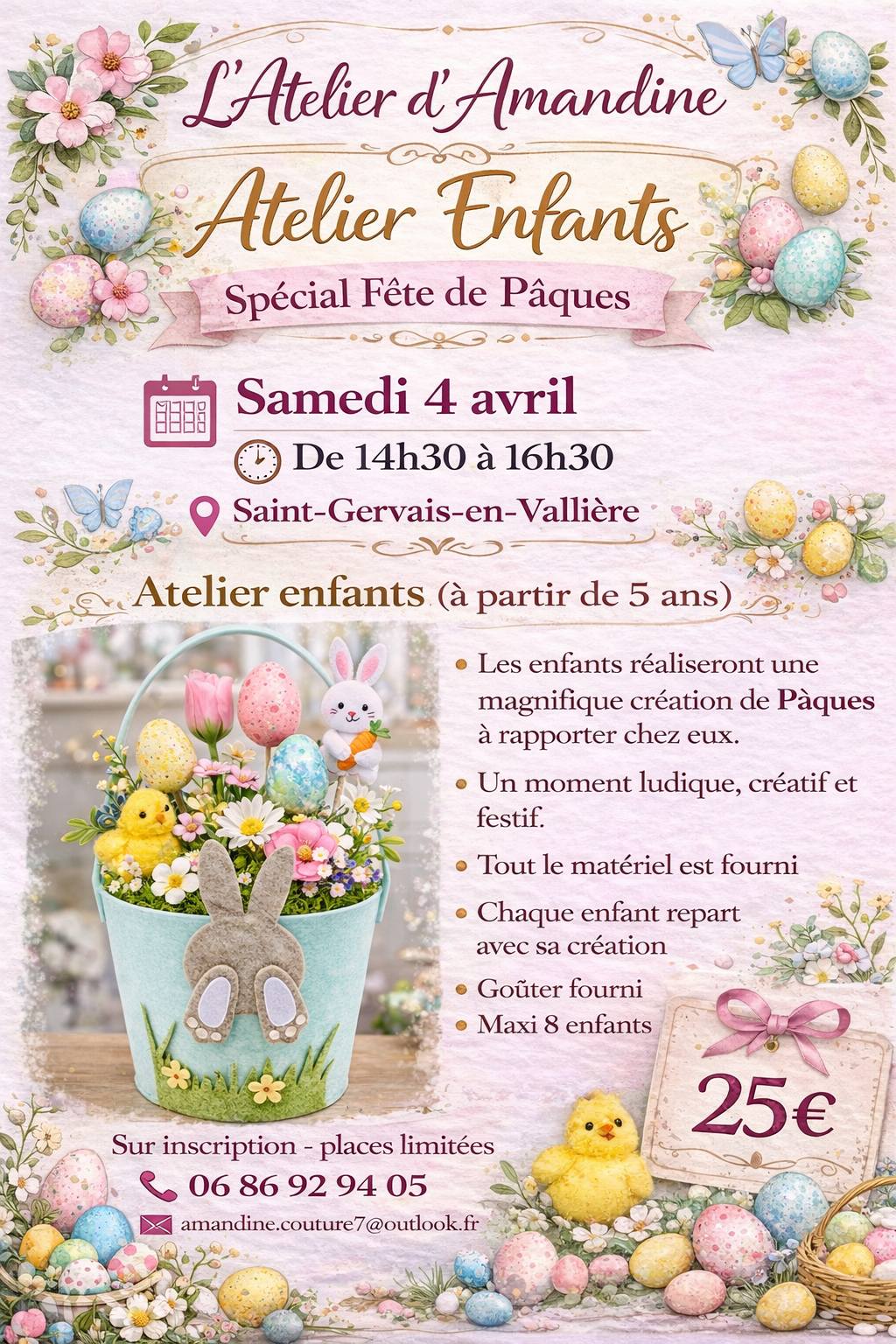 Atelier enfant : spécial fête de Pâques