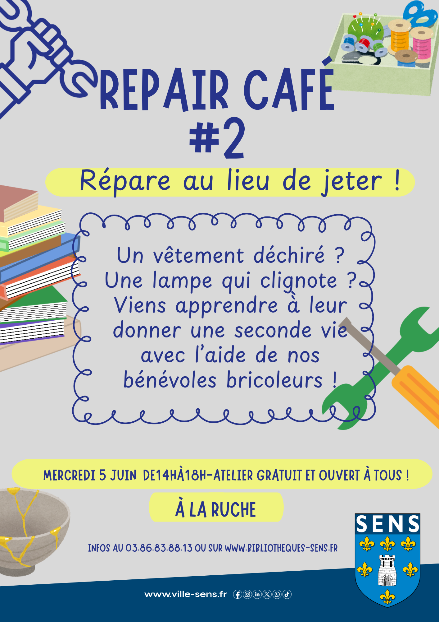 Repair café — visuel événement