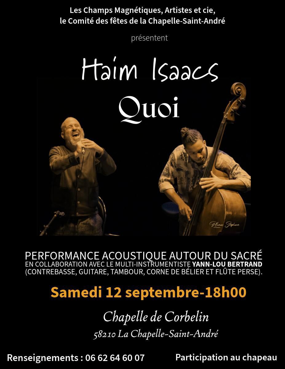 Concert Haim Isaacs - QUOI