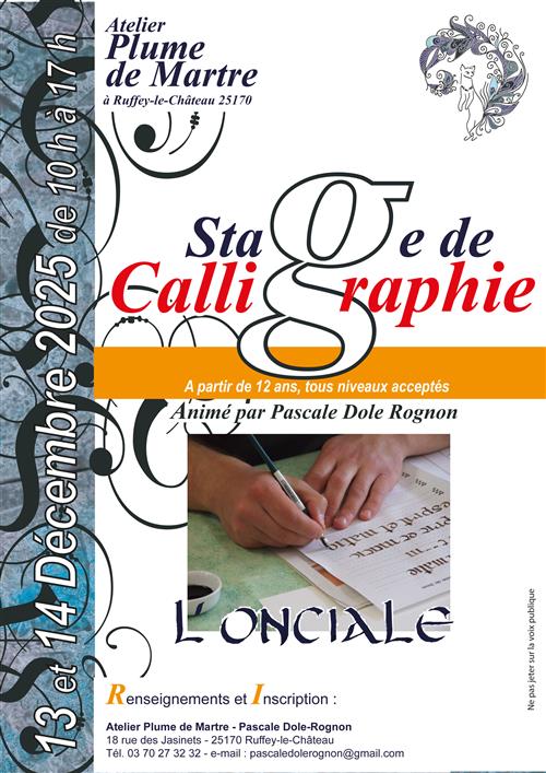 Stage de calligraphie