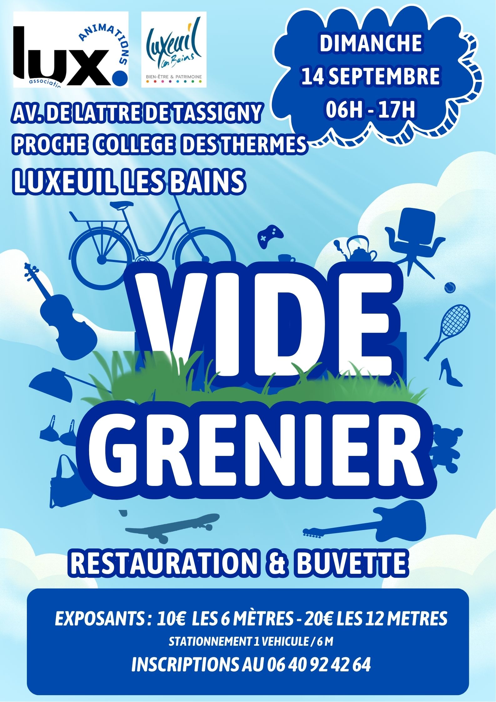 Affiche  vide grenier 14 09 2025 TASSIGNY