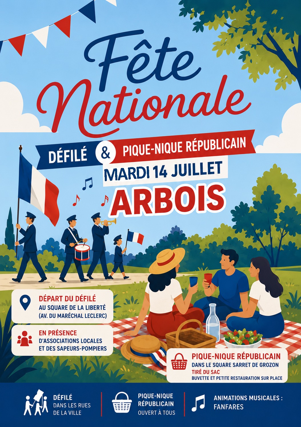 Fête Nationale à Arbois