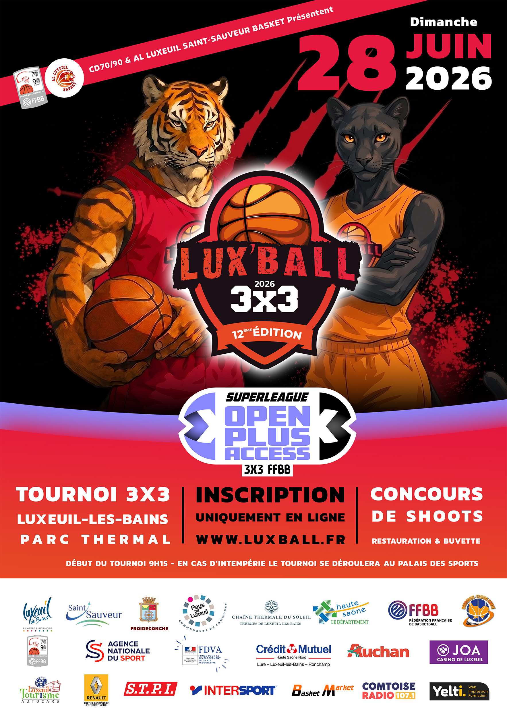 Tournoi de Basket : LuxBall 3x3 Superleague open plus access