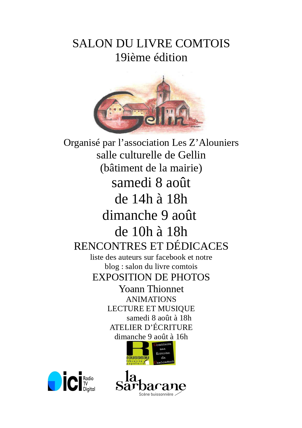 Salon du livre comtois