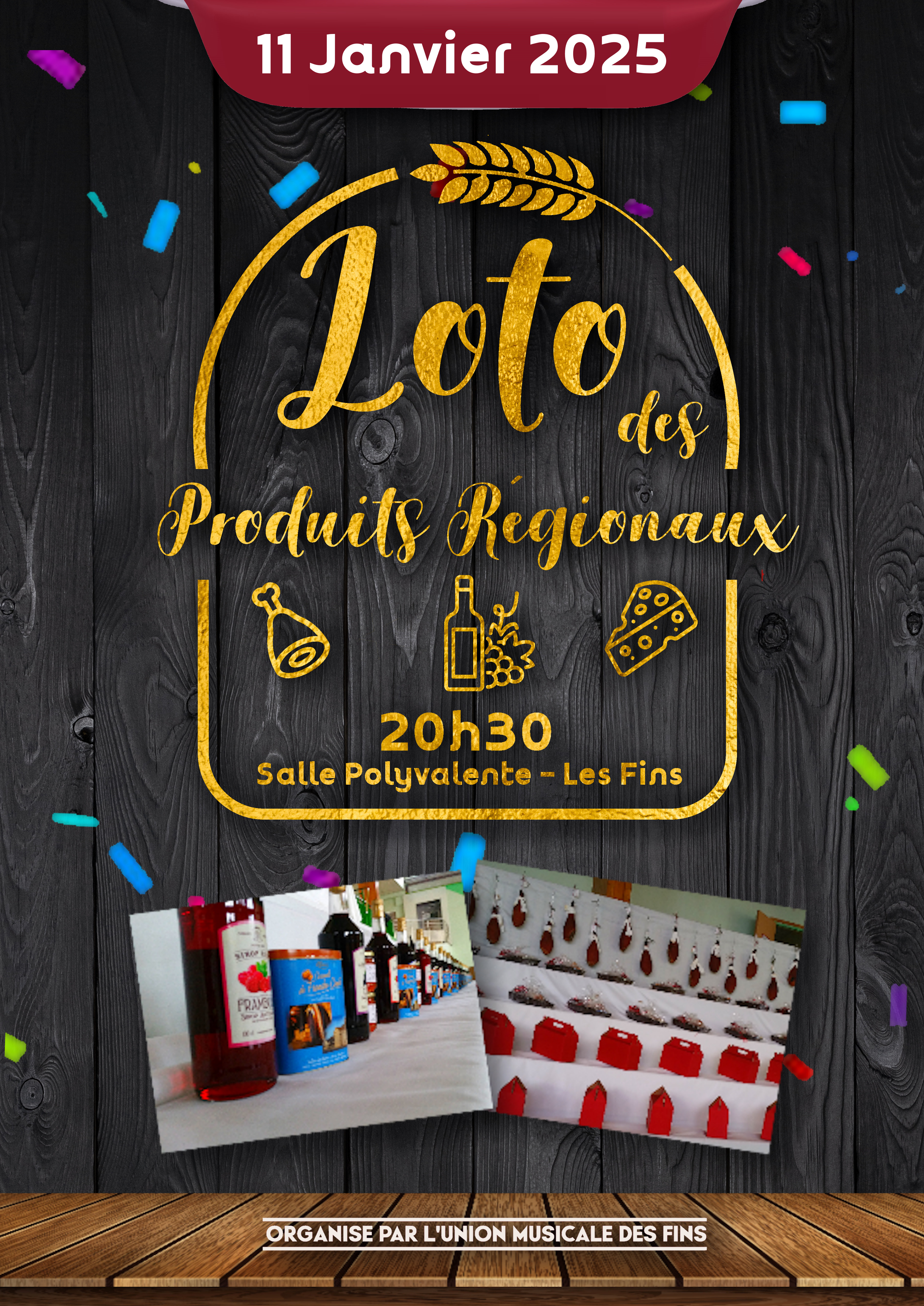 Affiche Loto des Produits Régionaux