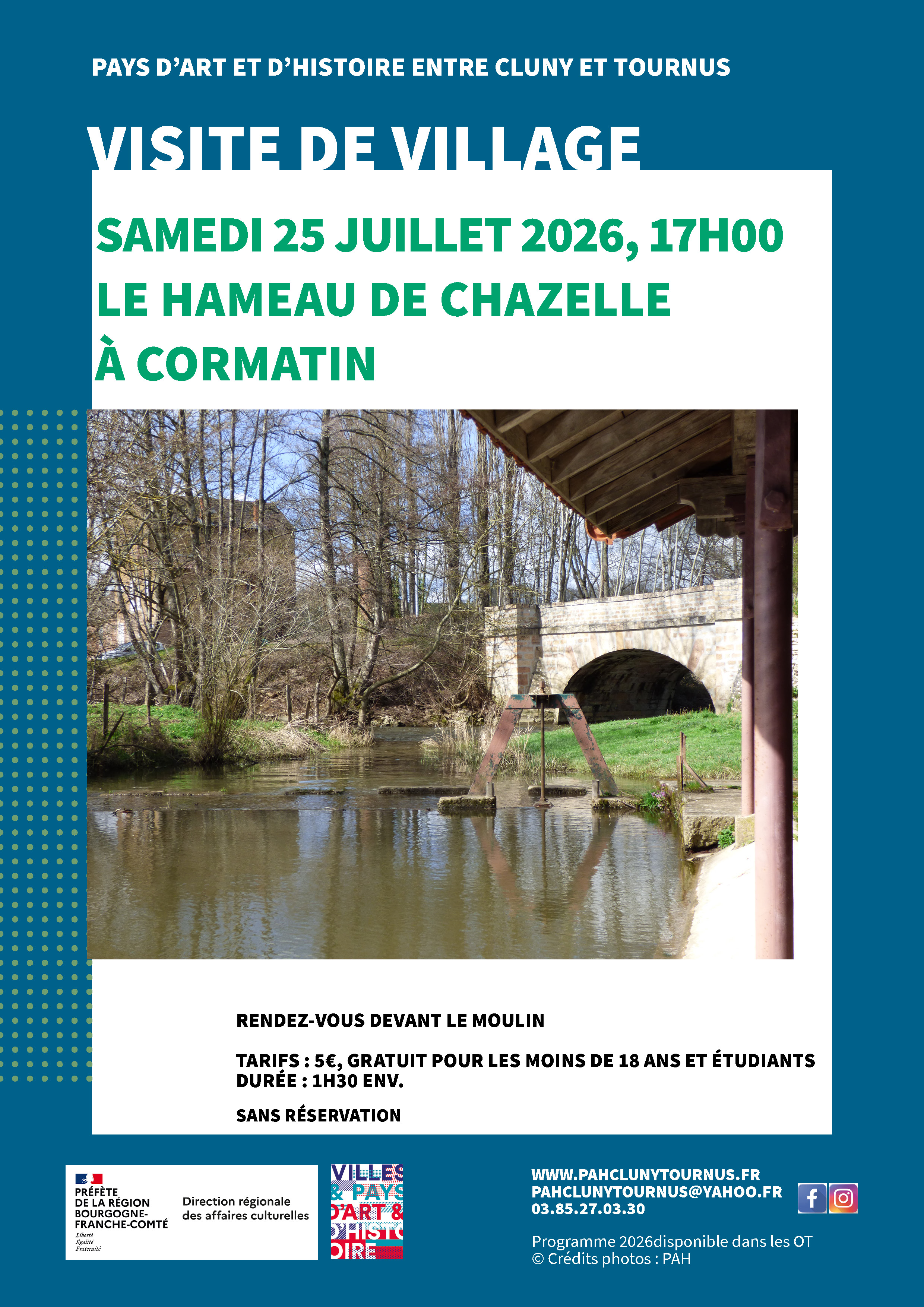 Visite guidée du hameau de Chazelle (Cormatin)