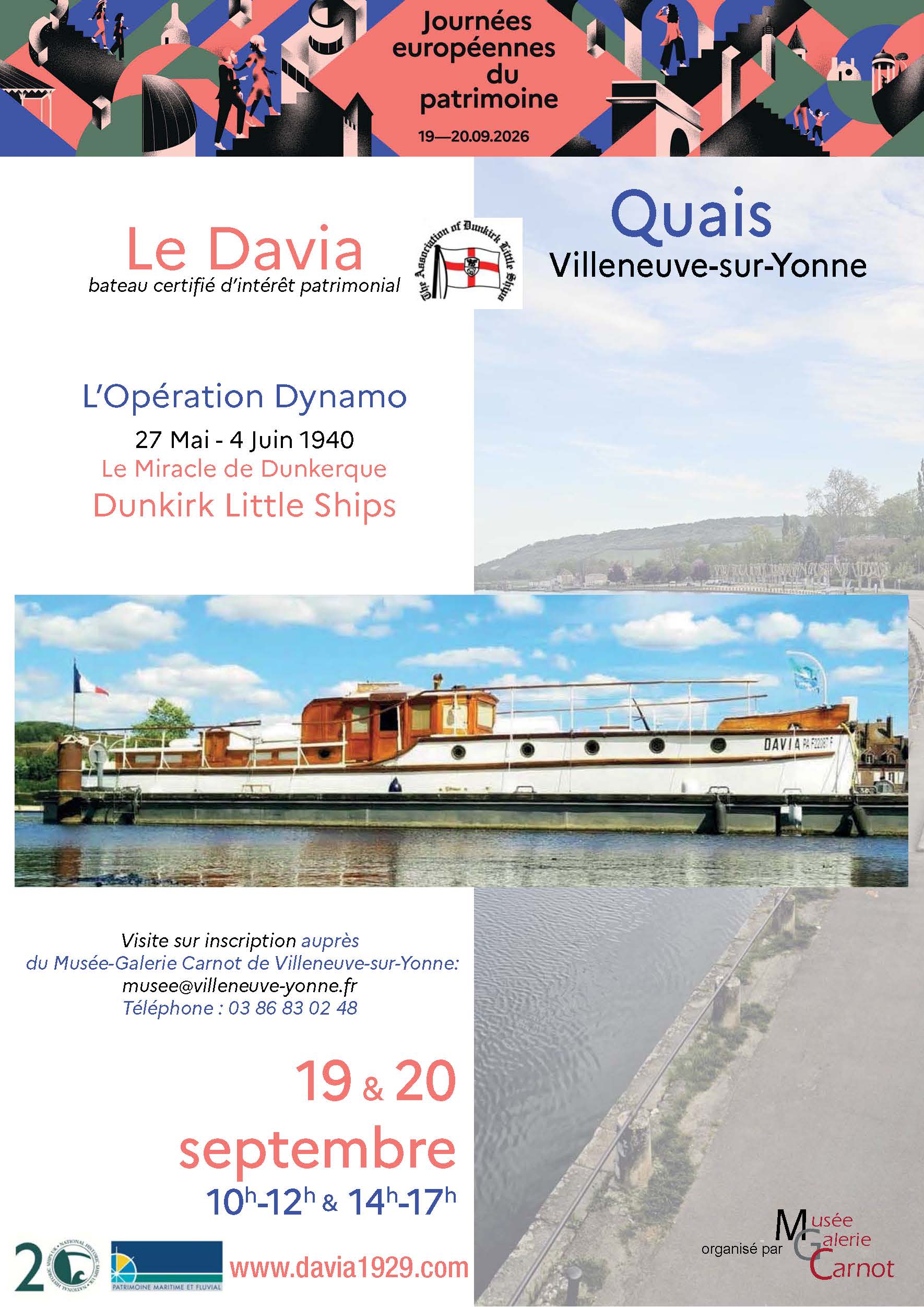 Visite du Davia, un des derniers Dunkik little ships