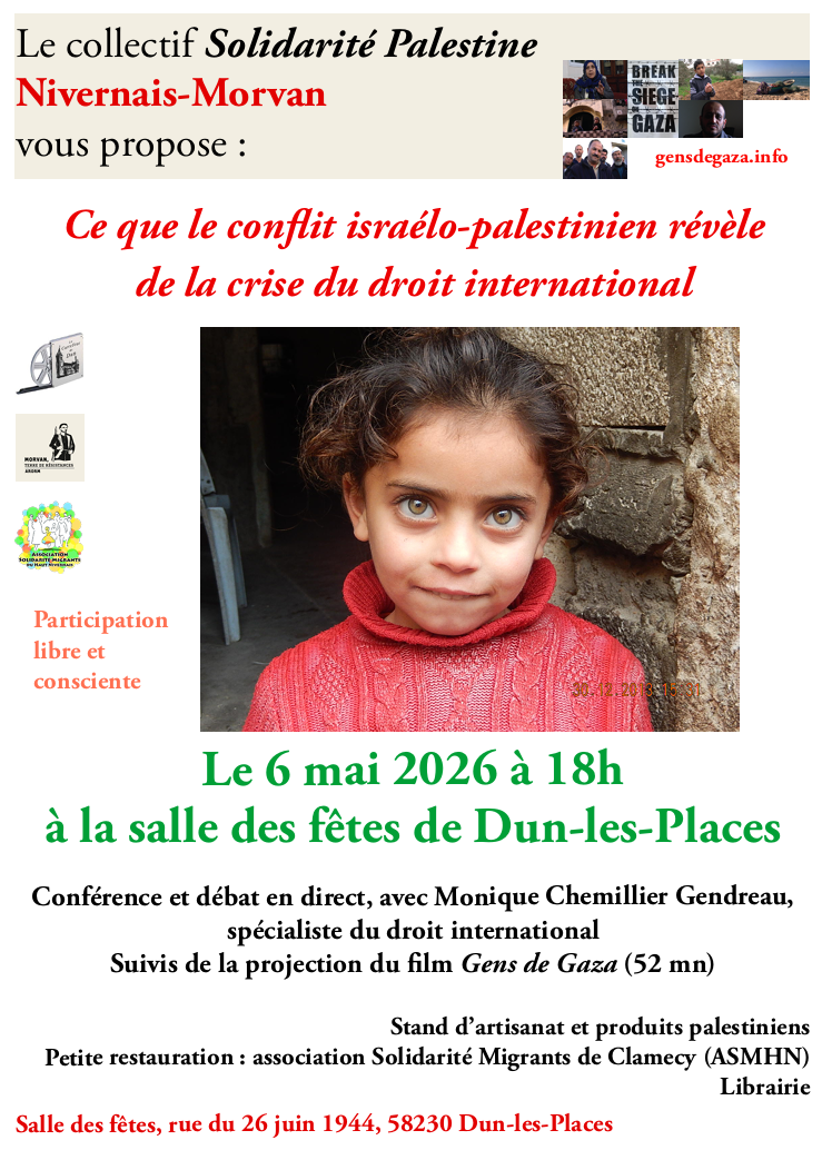 Conférence : Ce que le conflit israélo-palestinien révèle de la crise du droit international