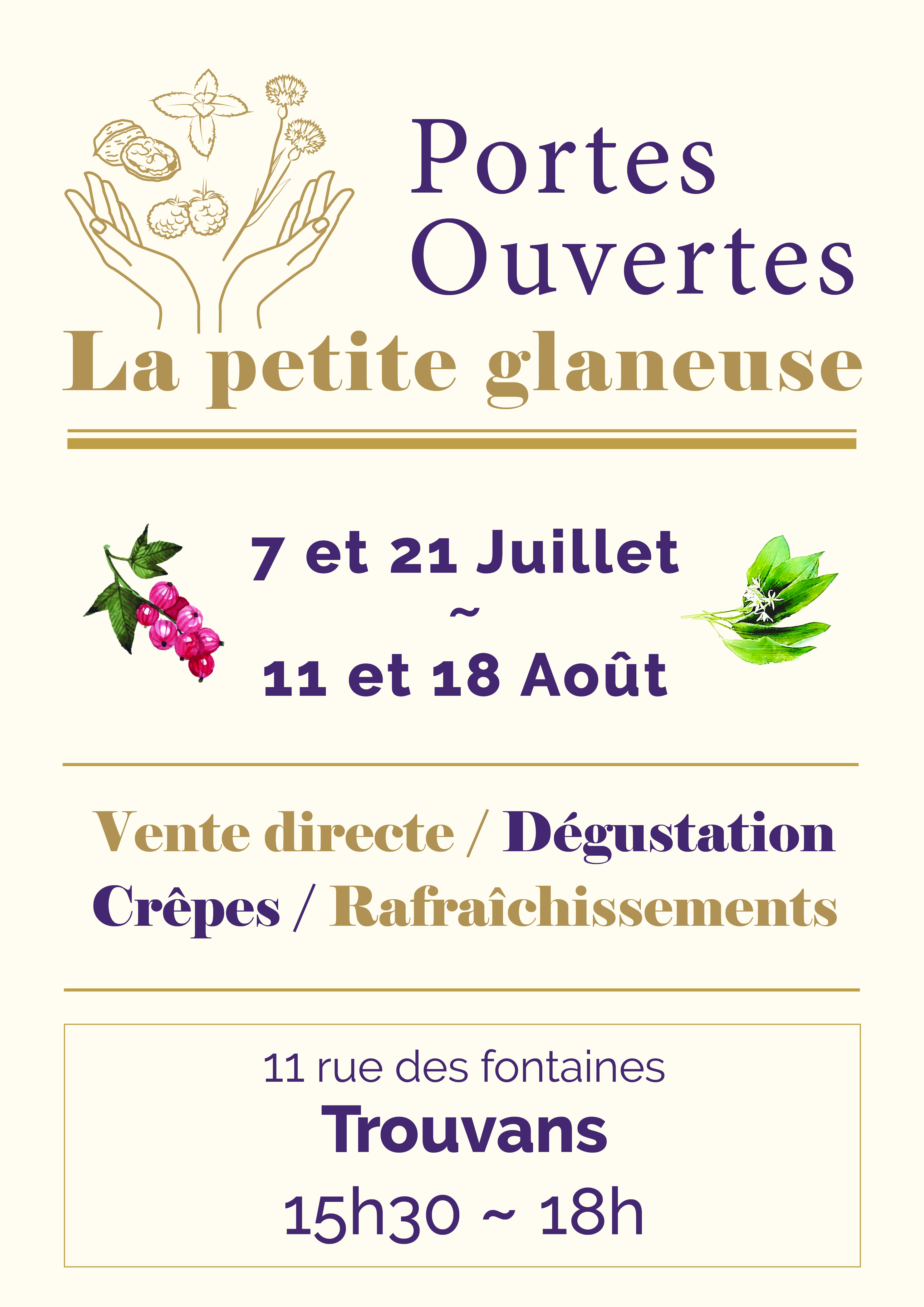 Portes Ouvertes de La Petite Glaneuse
