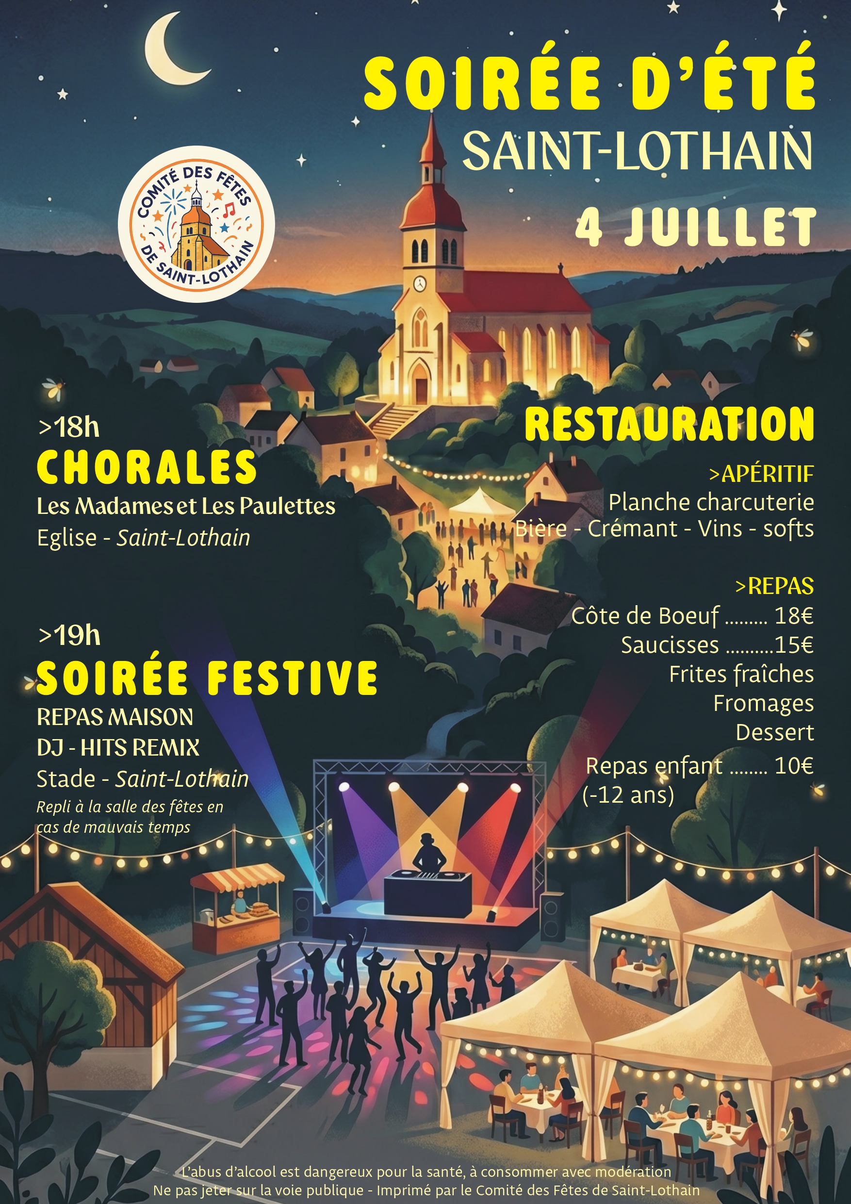 Soirée d'été Saint Lothain