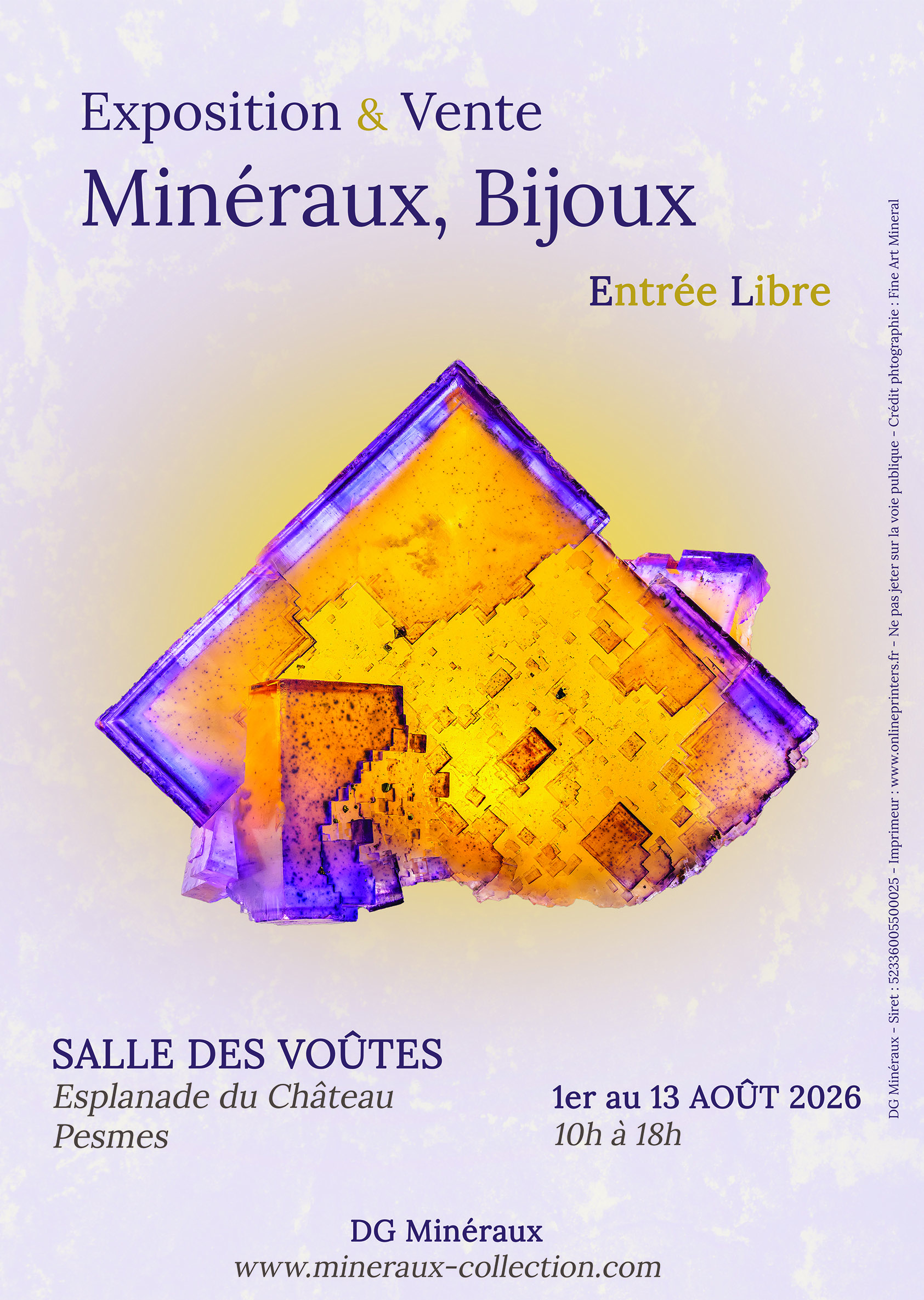 3e Exposition-vente de Minéraux et Bijoux de Pesmes