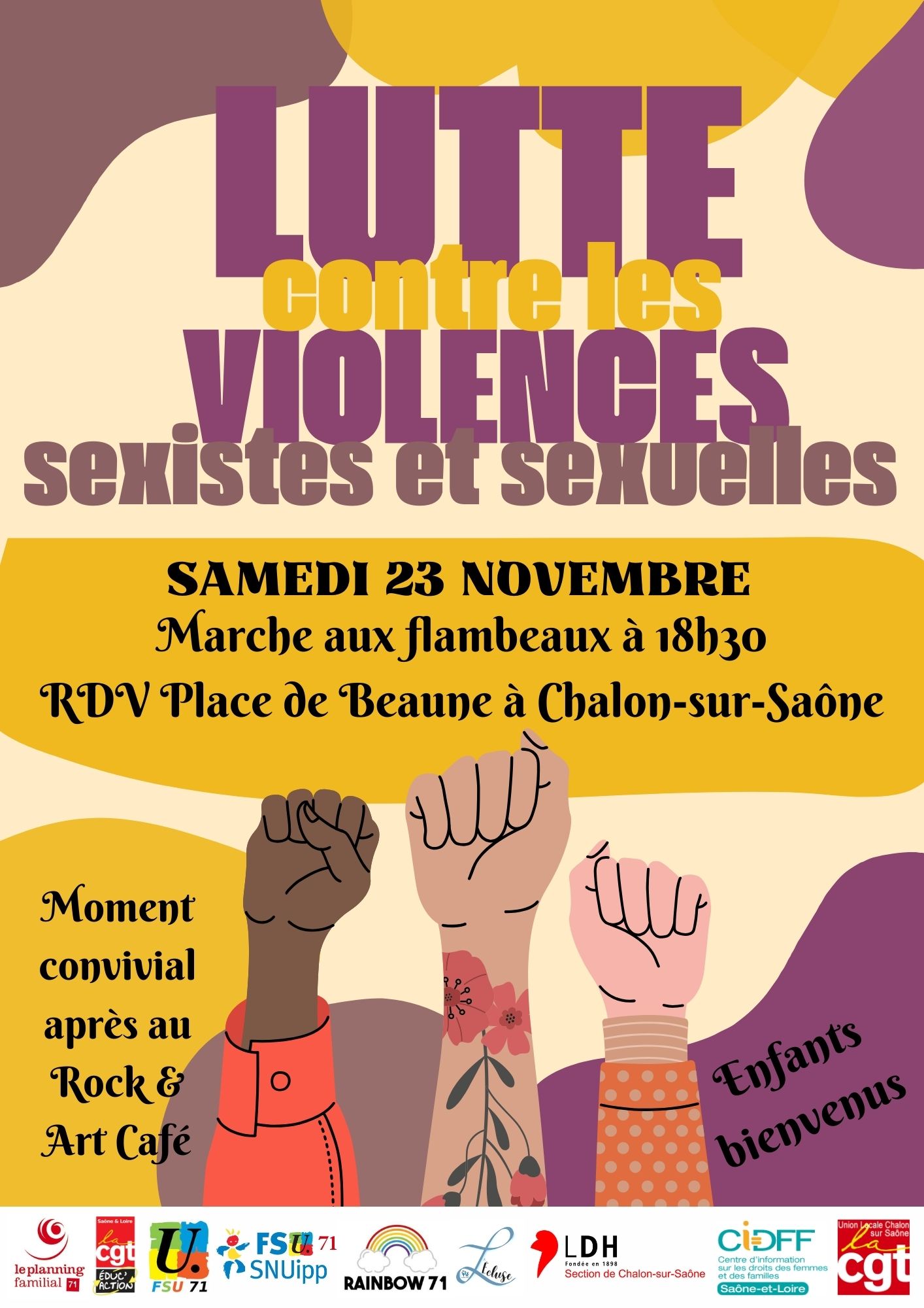 Marche contre les violences sexistes et sexuelles Chalon