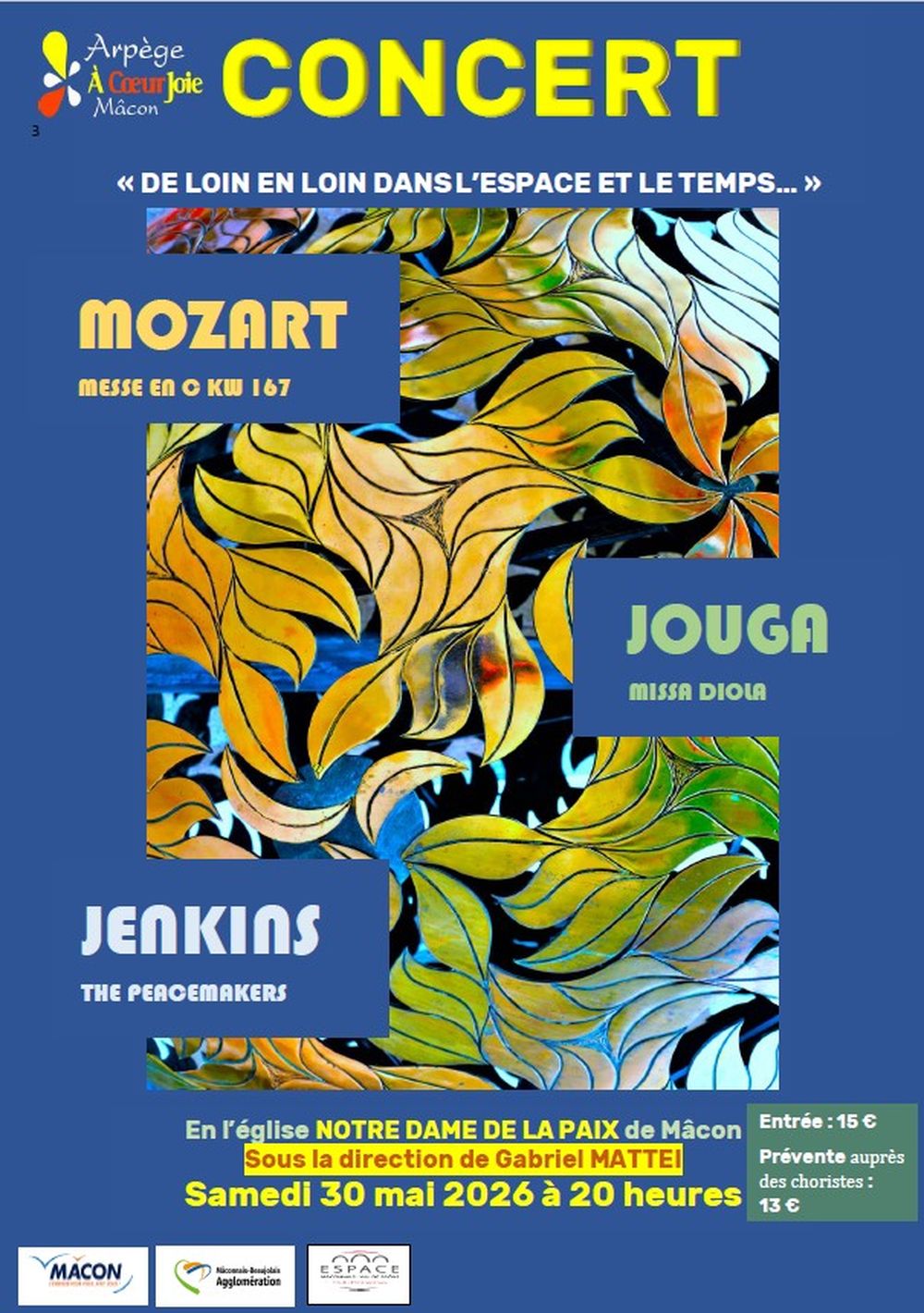 Concert "De loin en loin dans l'Espace et le Temps" Arpège de Mâcon — visuel événement