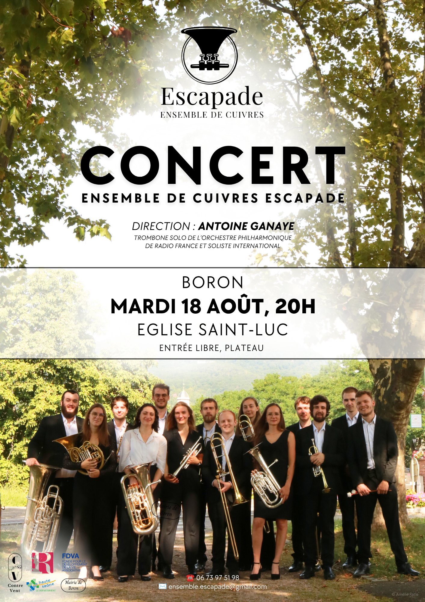 "Danses et Cérémonies" concert ensemble de cuivres Escapade