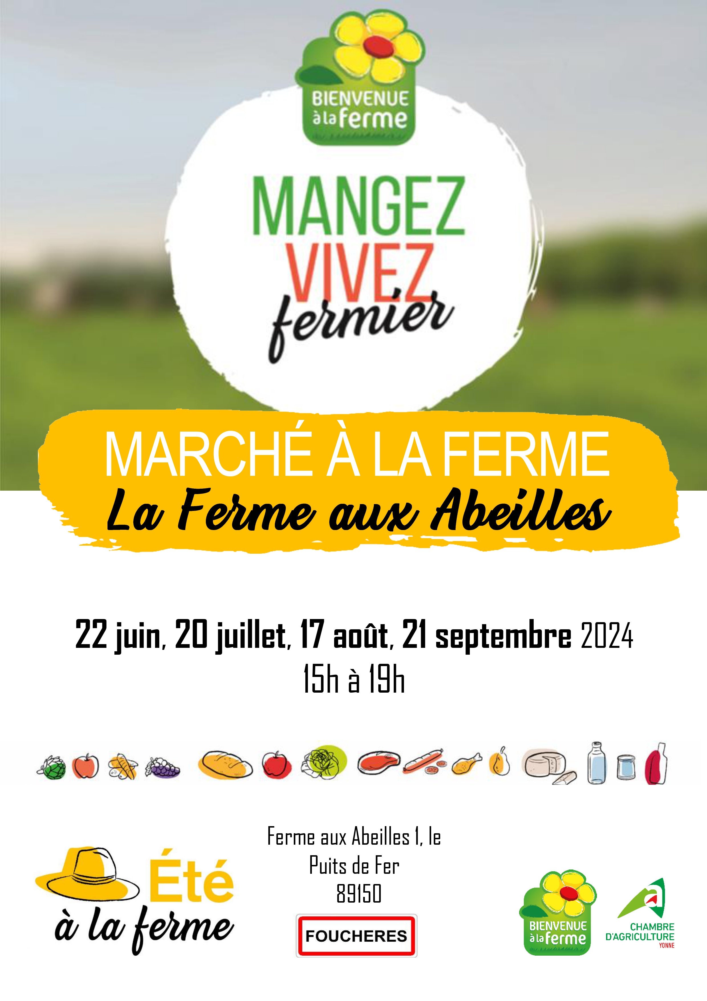 MARCHÉS DE L'ÉTÉ À LA FERME AUX ABEILLES