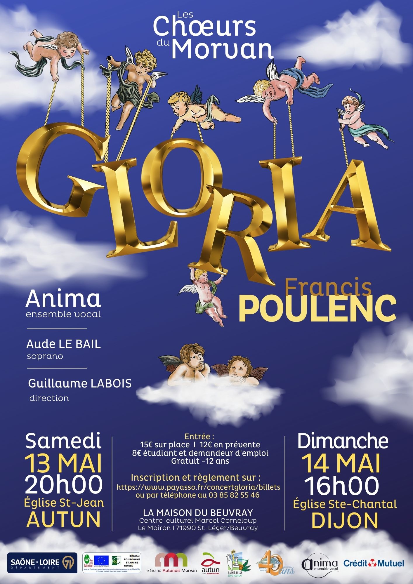 Affiche CONCERT GLORIA POULENC - 1