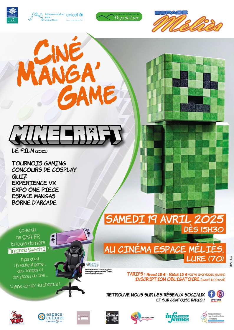 Affiche Ciné Manga 19 avril 2025 version finale