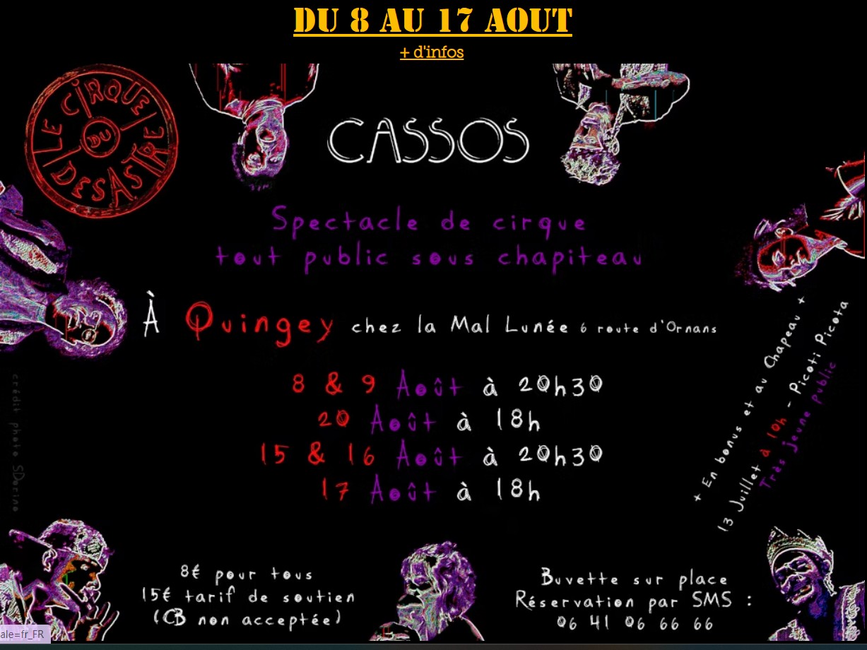 Affiche Cirque Cassos