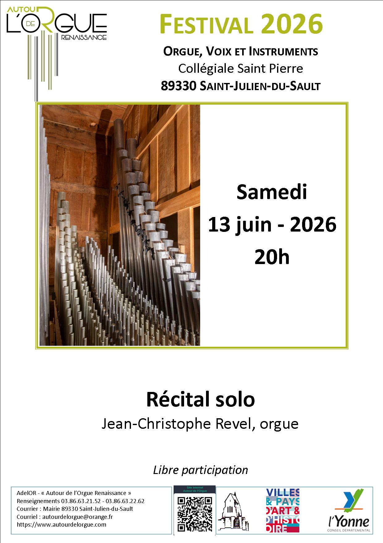 Concert Orgue - Jean-Christophe REVEL