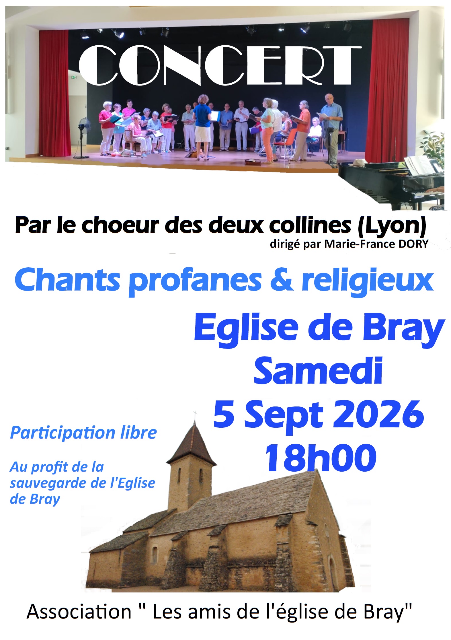 Concert à l'église de Bray