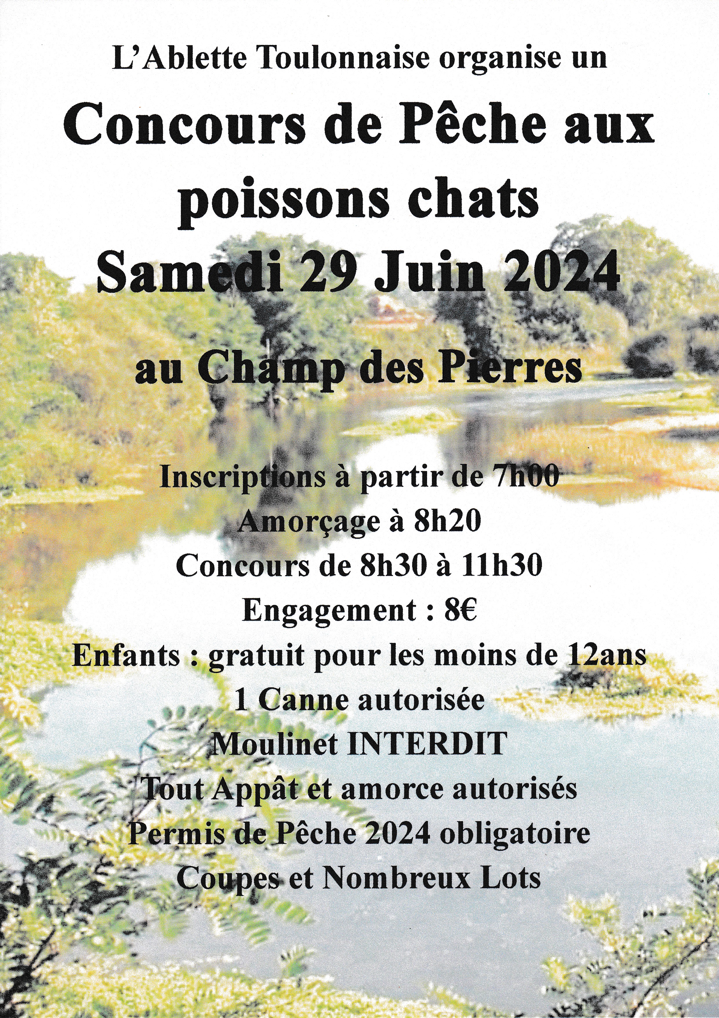 Concours de pêche aux poissons chats