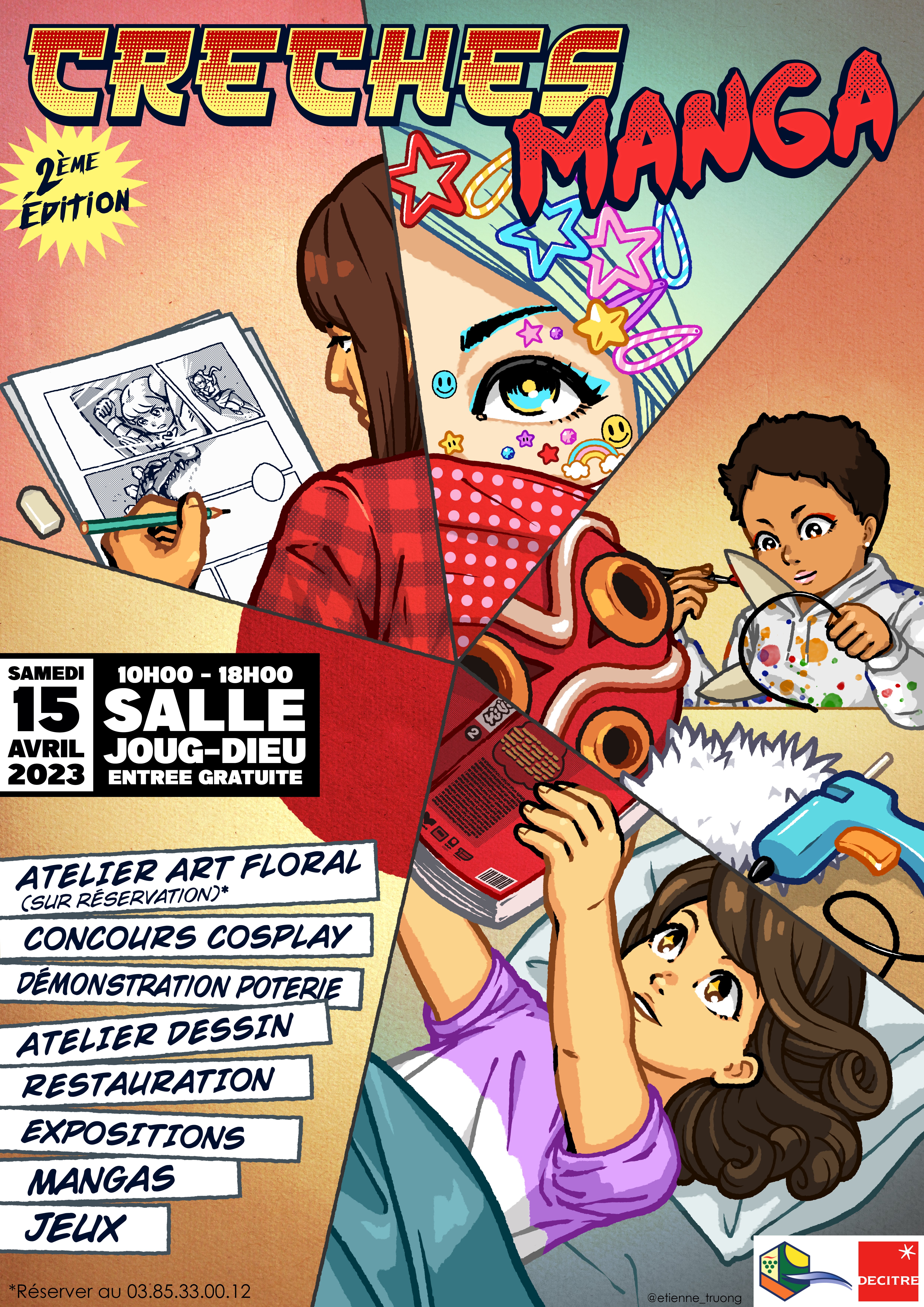 Affiche Crêches Manga