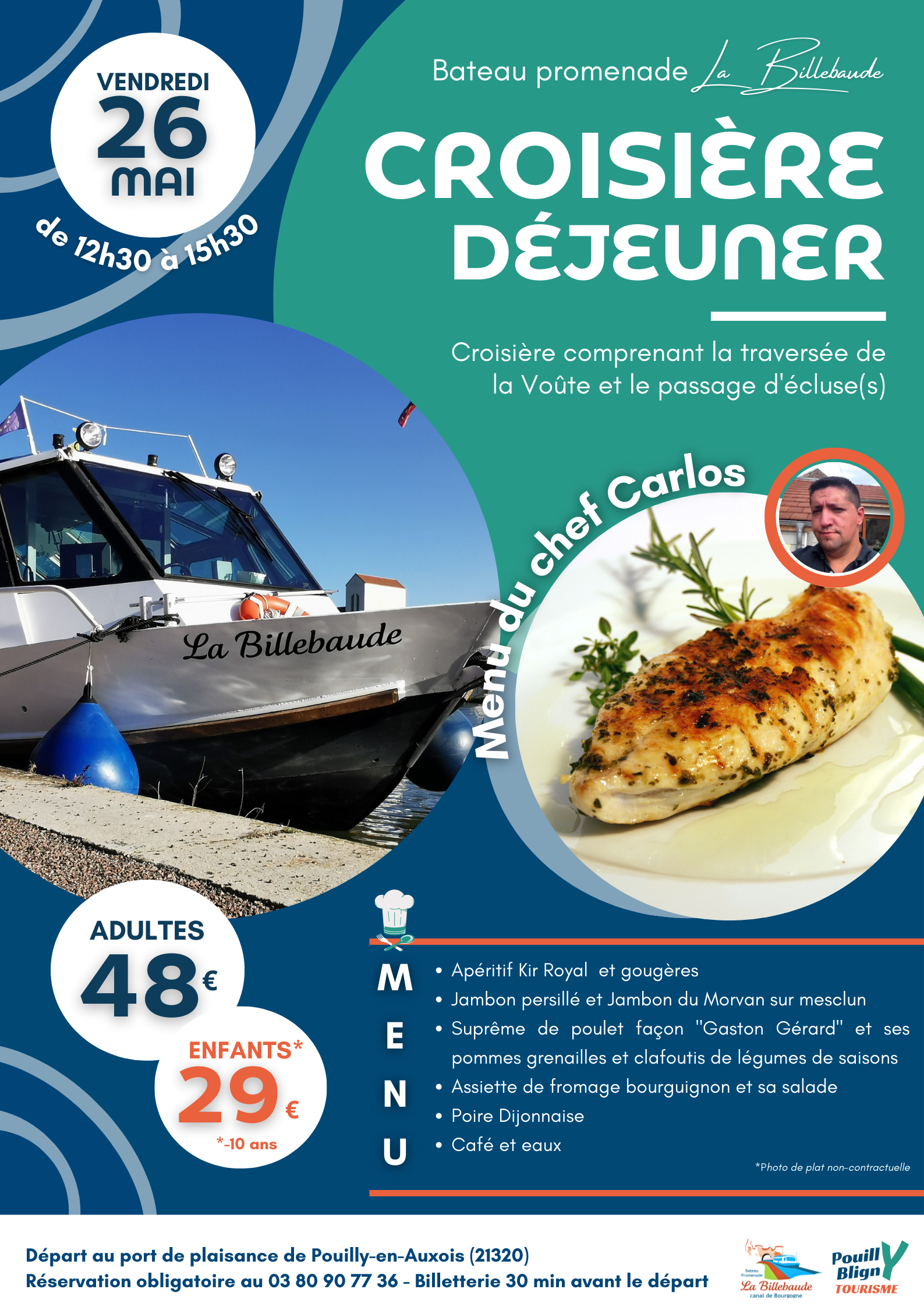 Affiche Croisière Déjeuner 