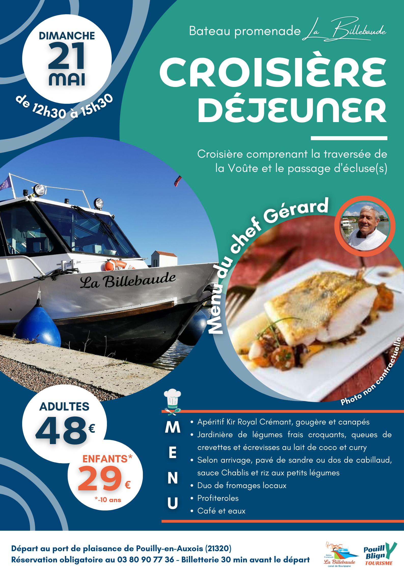Affiche Croisière Déjeuner 