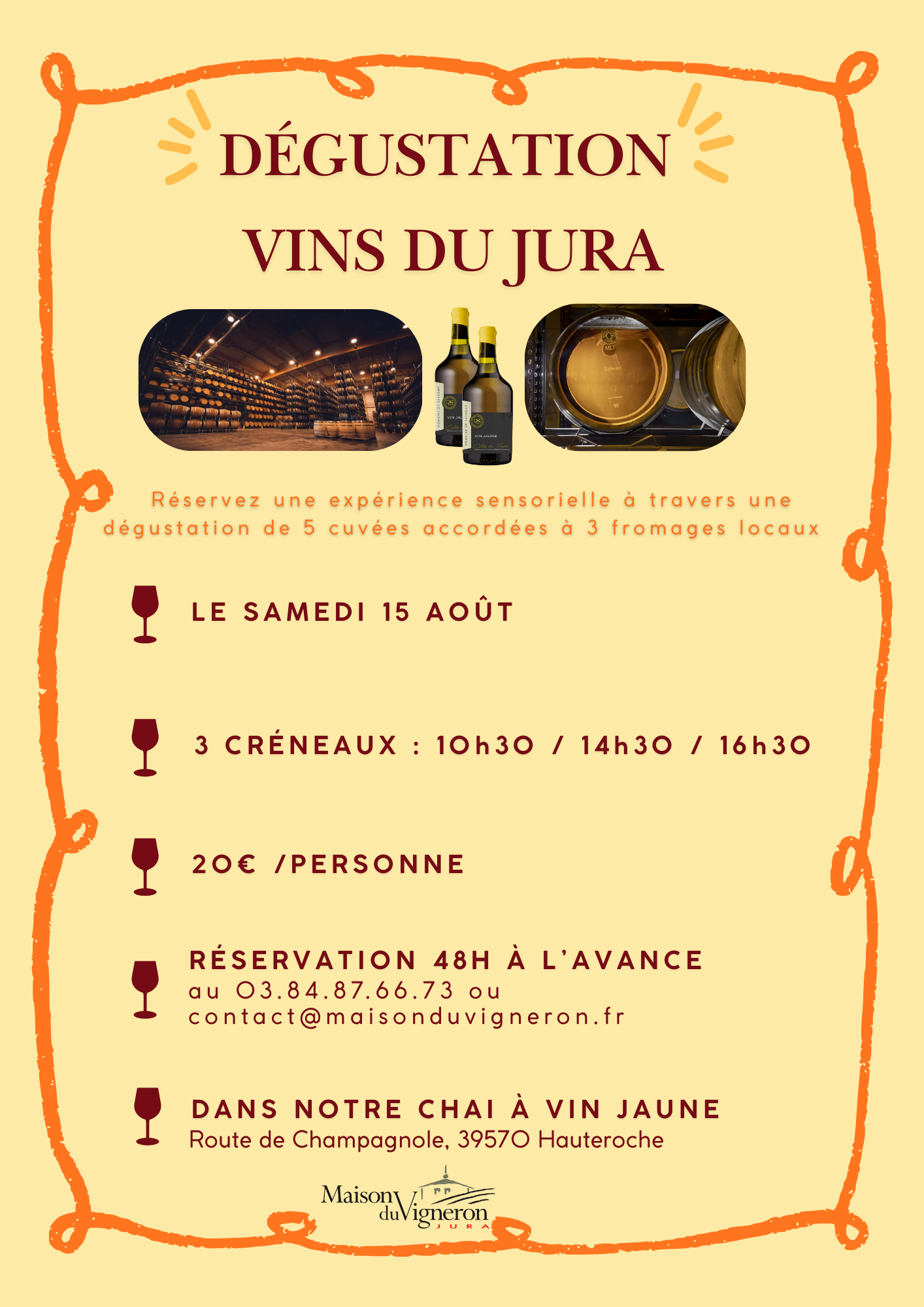Dégustation dans notre Chai à Vin Jaune