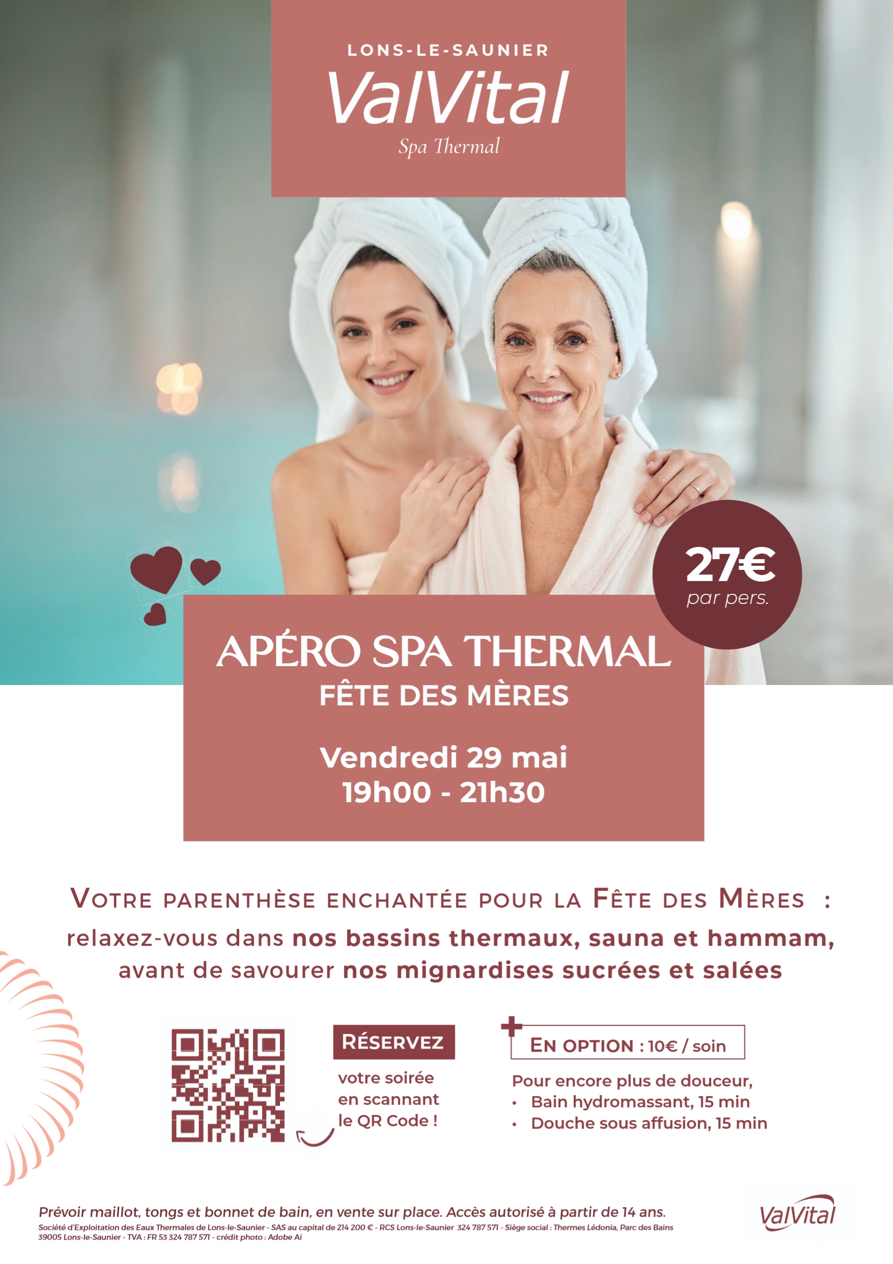Apéro spa thermal : fête des mères