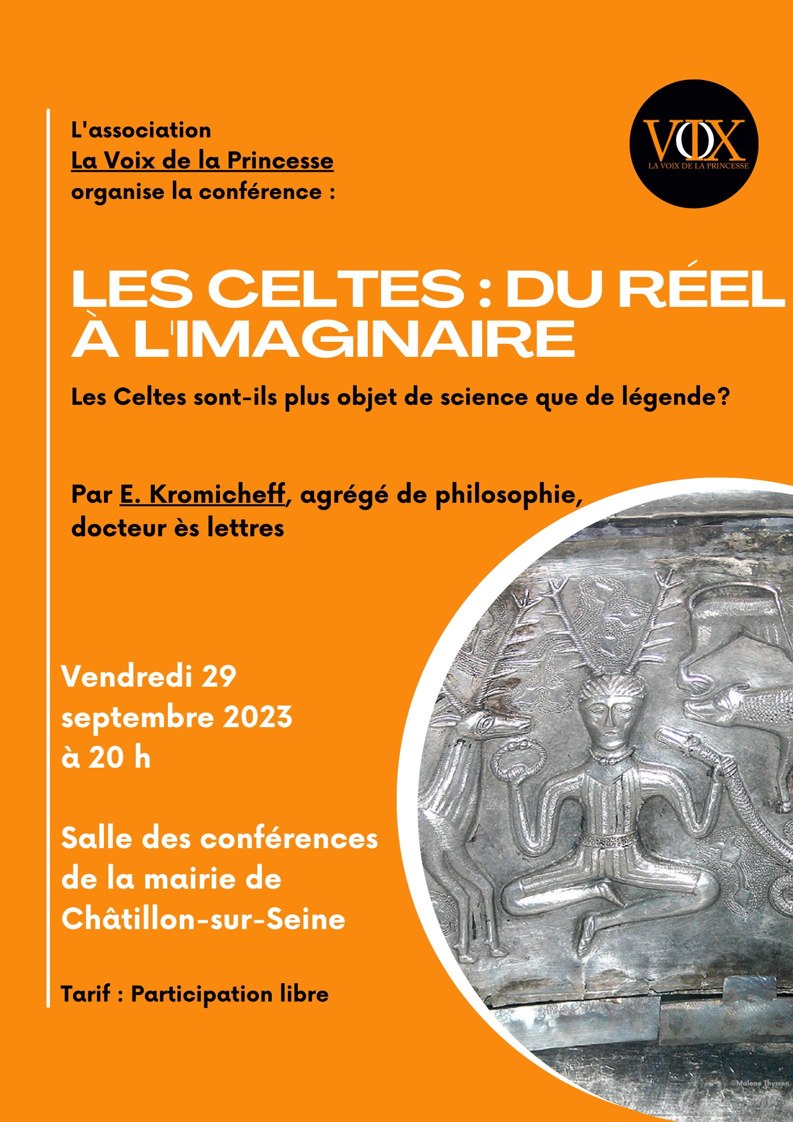 Affiche Conférence Celtes Réel Imaginaire - 1
