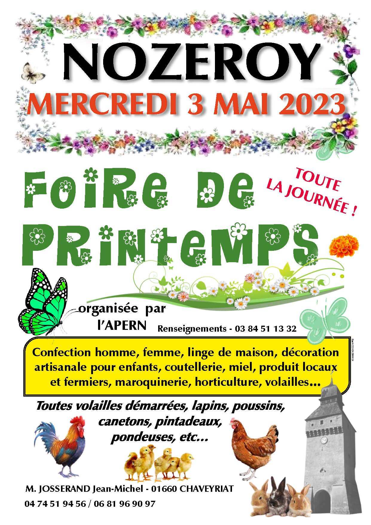 Affiche Foire printemps 2023 Nozeroy