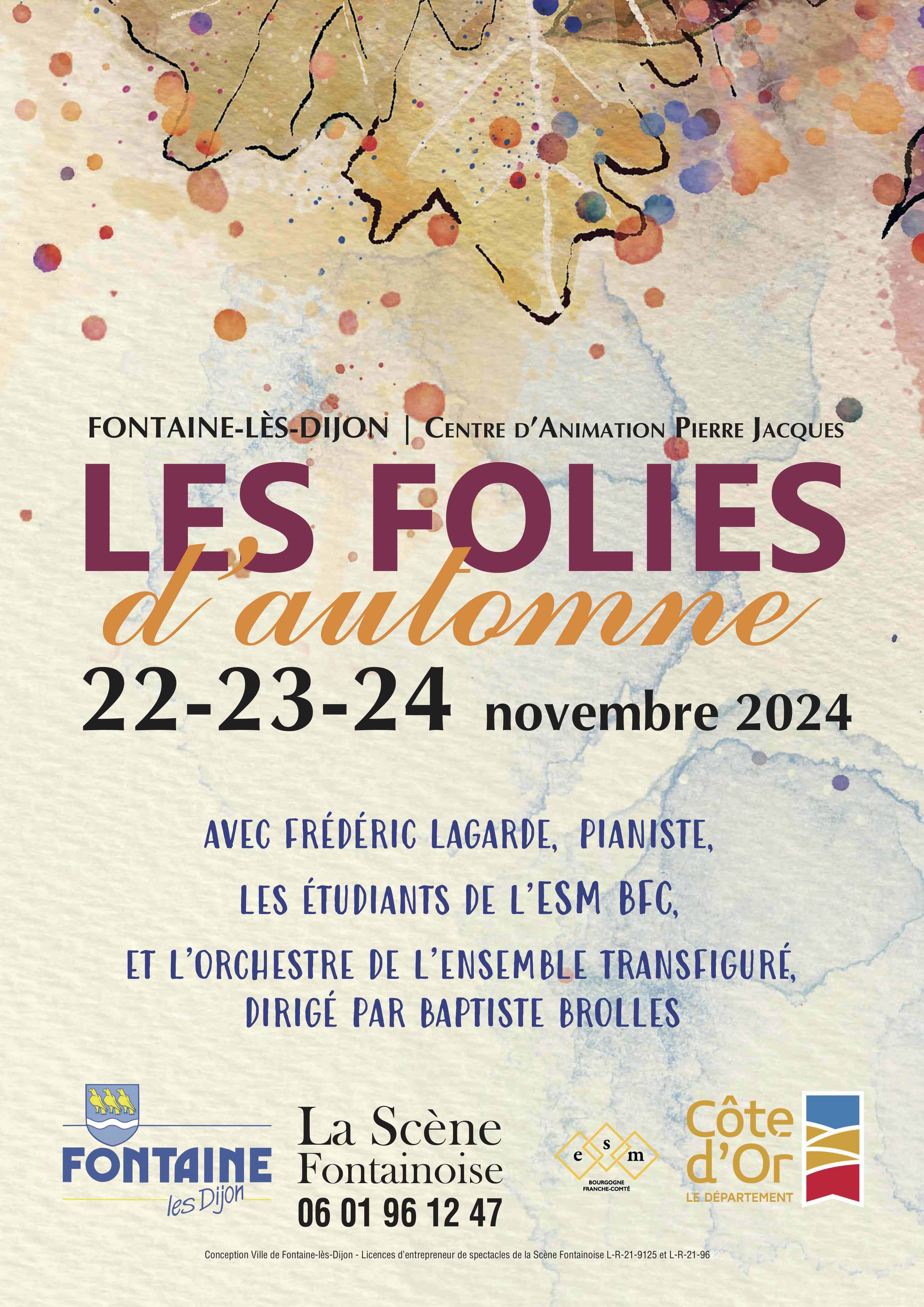 ville de FontaineAffiche Folies d'Automne