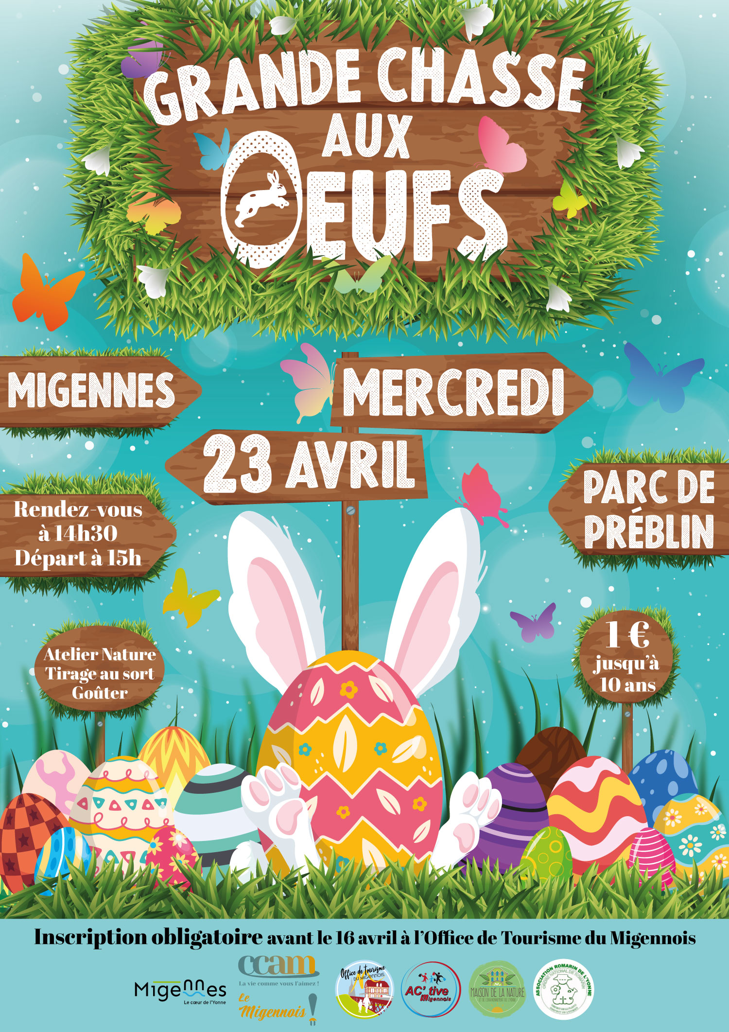 Affiche Grande Chasse aux oeufs - 2025