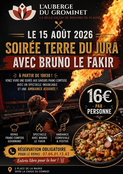 Soirée Terre du Jura avec Bruno le Fakir