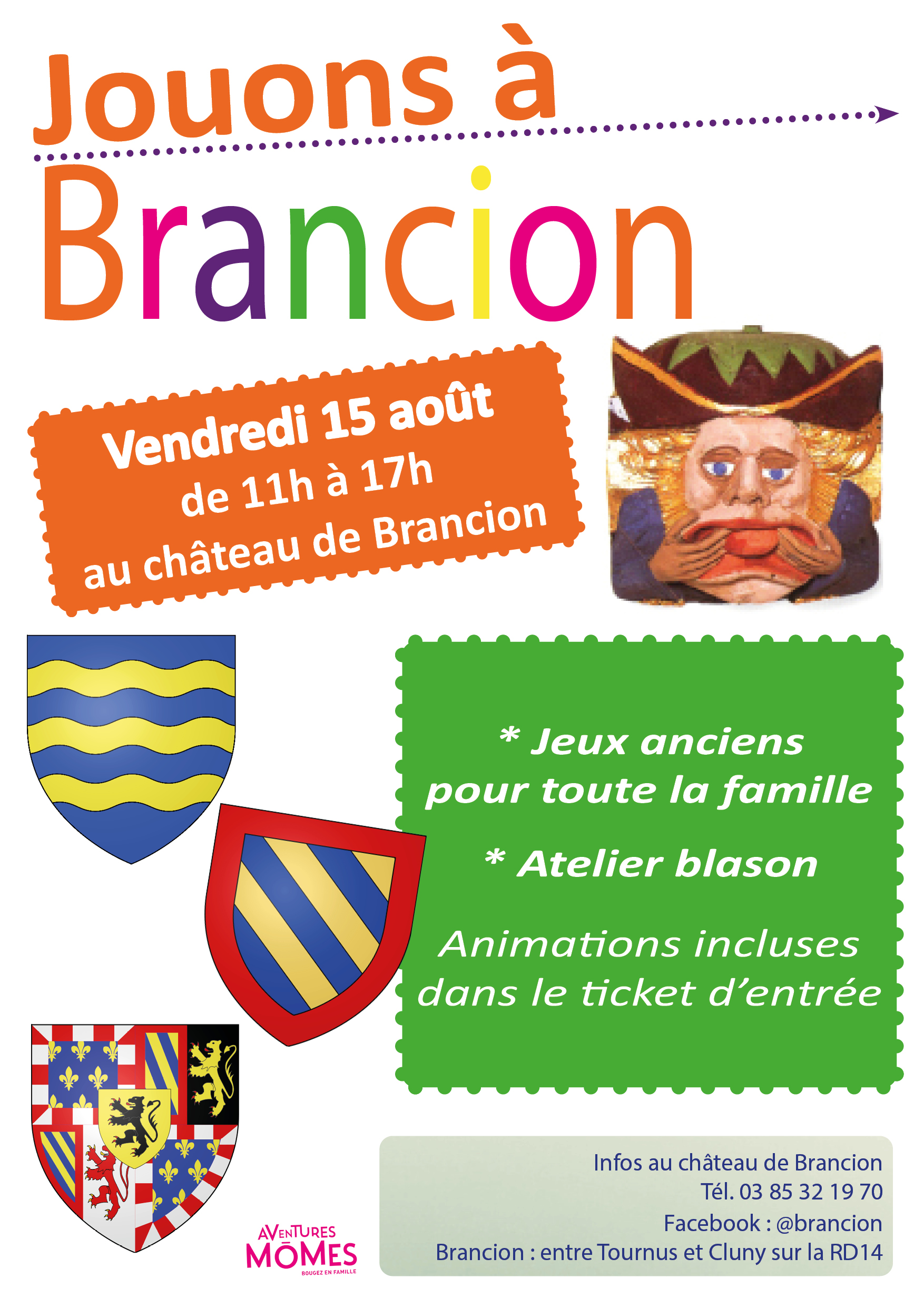 Affiche Jouons à Brancion 2025