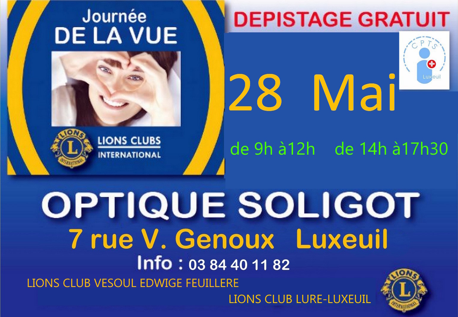 Journée de la vue - Dépistage gratuit