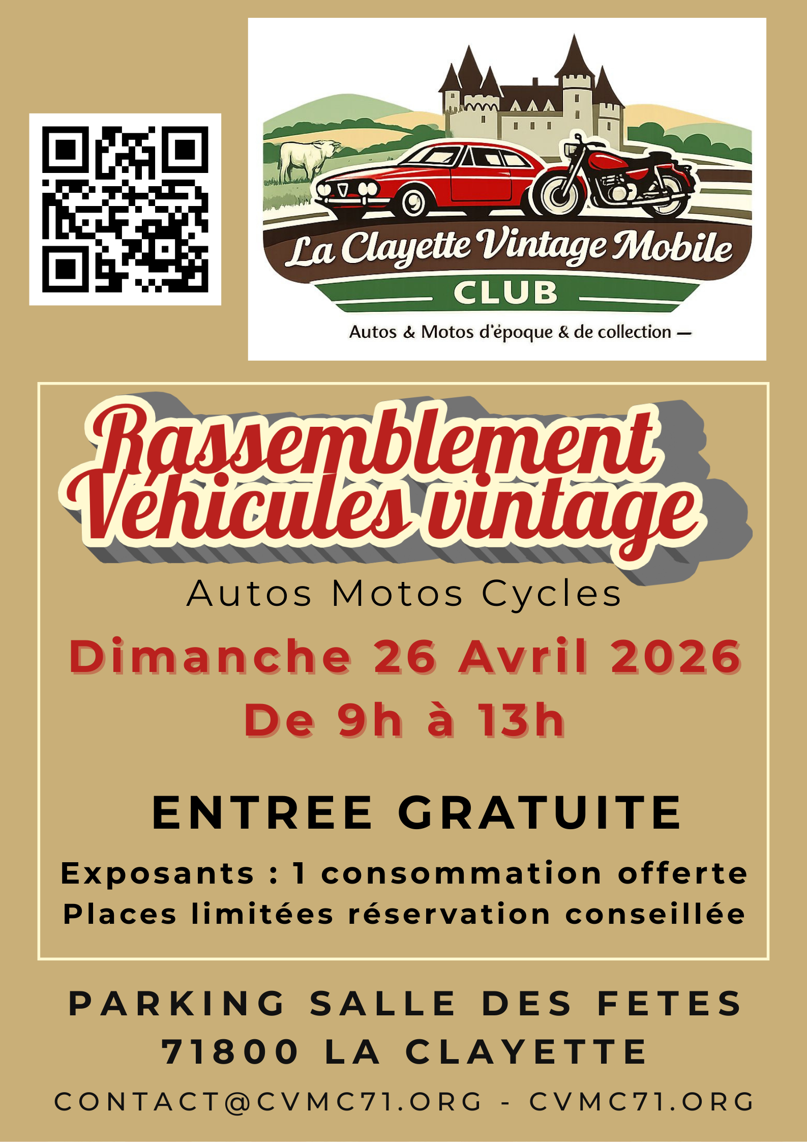 Rassemblement Exposition de véhicules d'époque et de collection