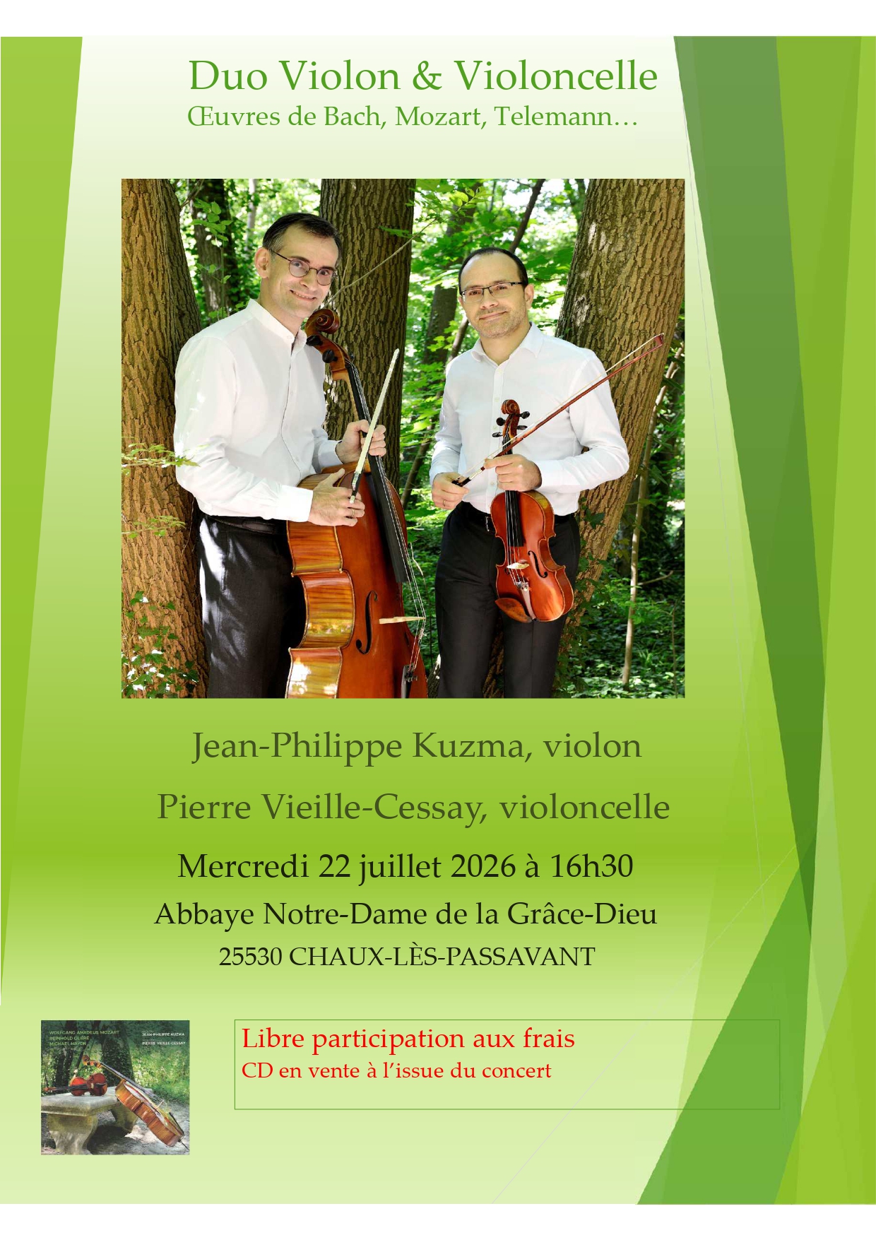 Duo Violon & Violoncelle