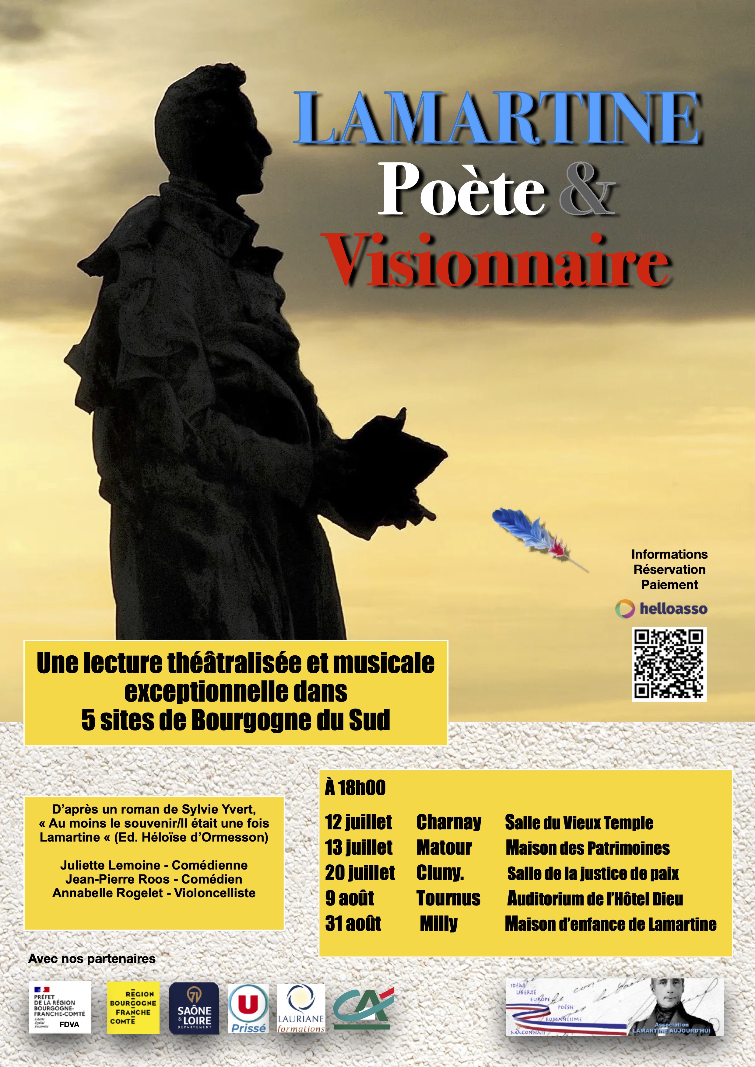 Affiche Lamartine Poète et visionnaire