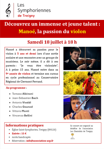 Manoé, la passion du violon