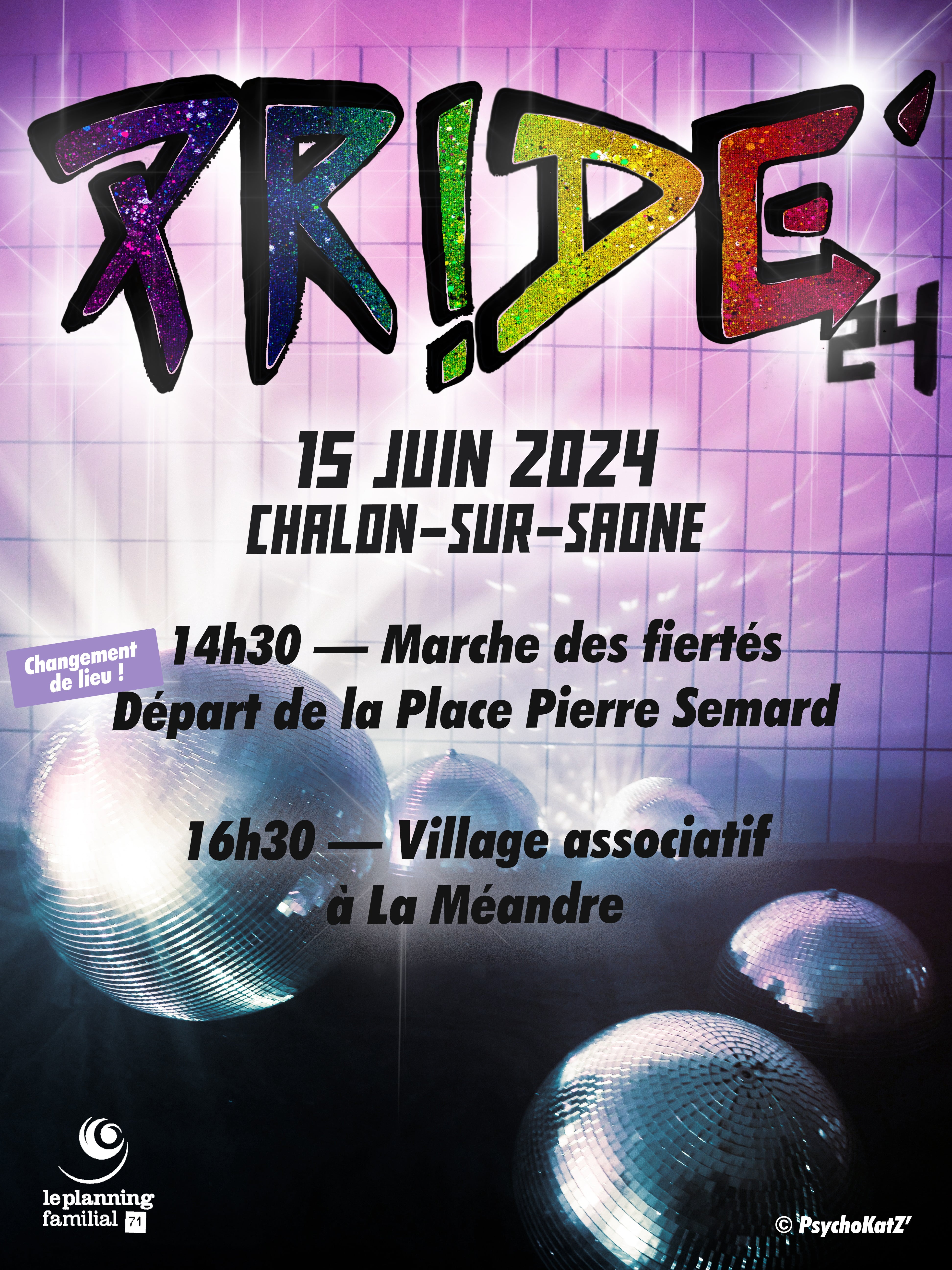 Marché des fiertés 2024 à Chalon.