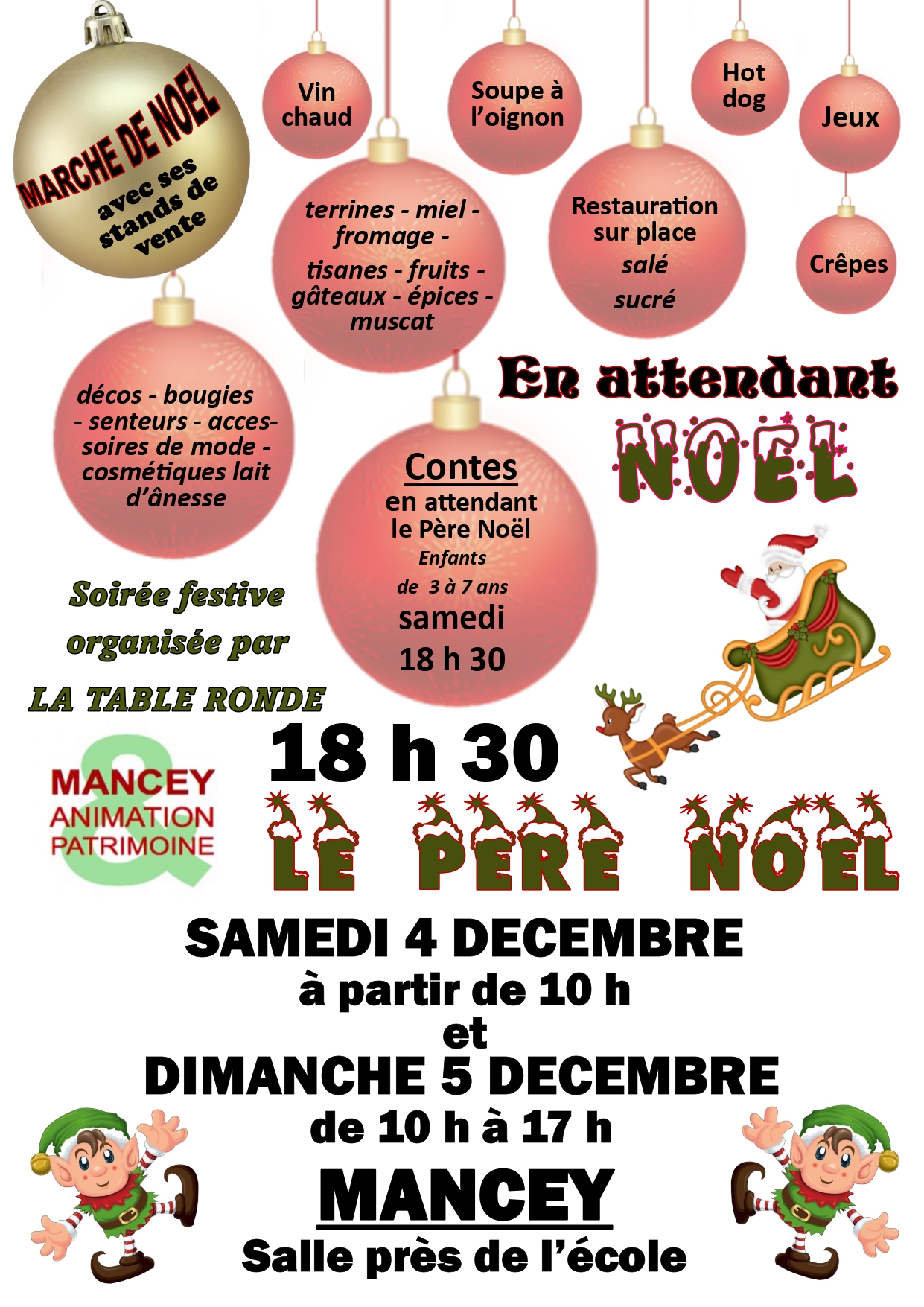 Affiche Noel à Mancey